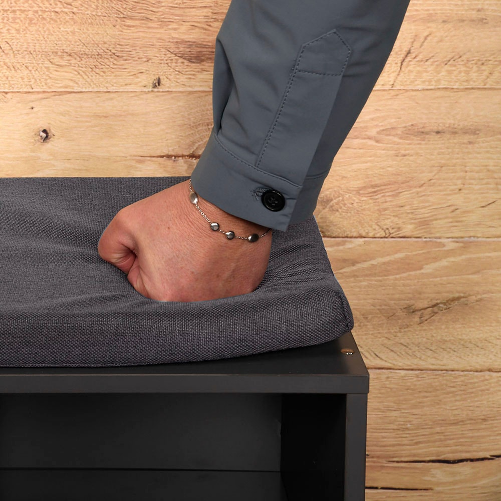KESPER® Schuhschrank »Schuhschrank mit Sitzkissen, 2 Türen, FSC«