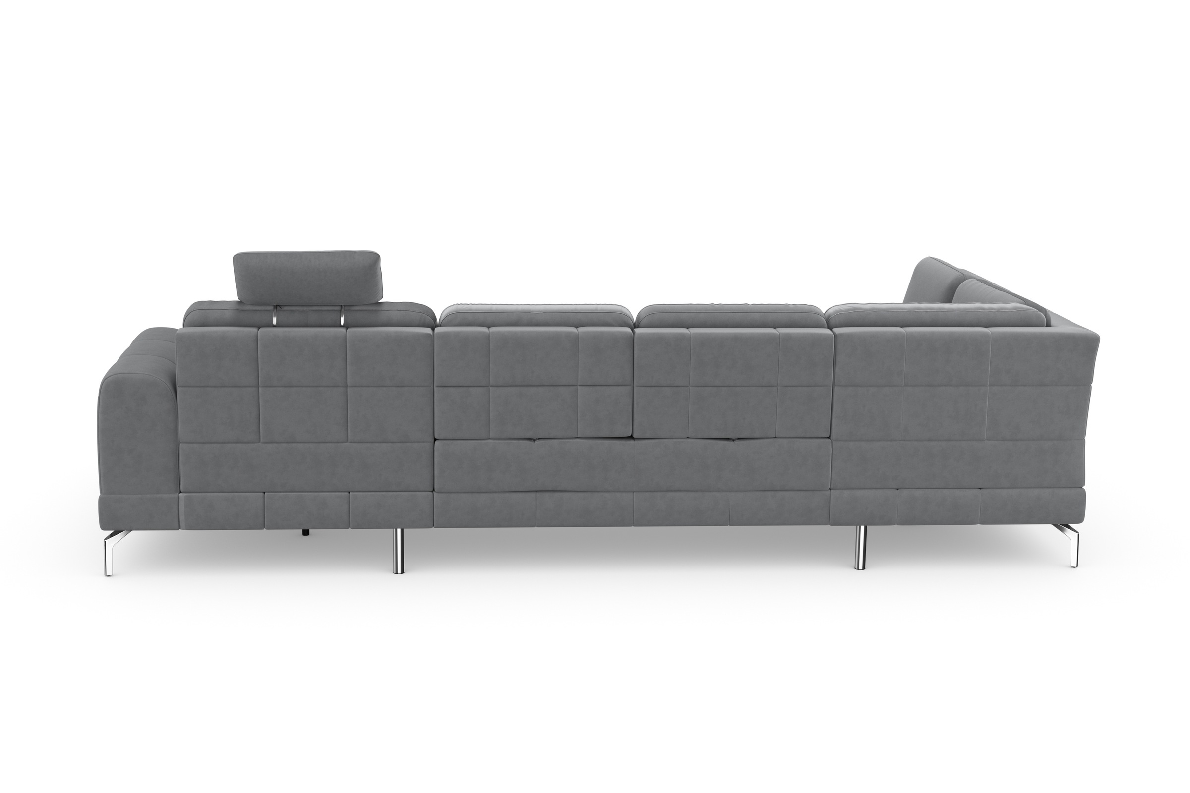sit&more Wohnlandschaft »Bendigo U-Form«, inklusive Sitztiefenverstellung, Bodenfreiheit 15 cm, in 2 Fußfarben