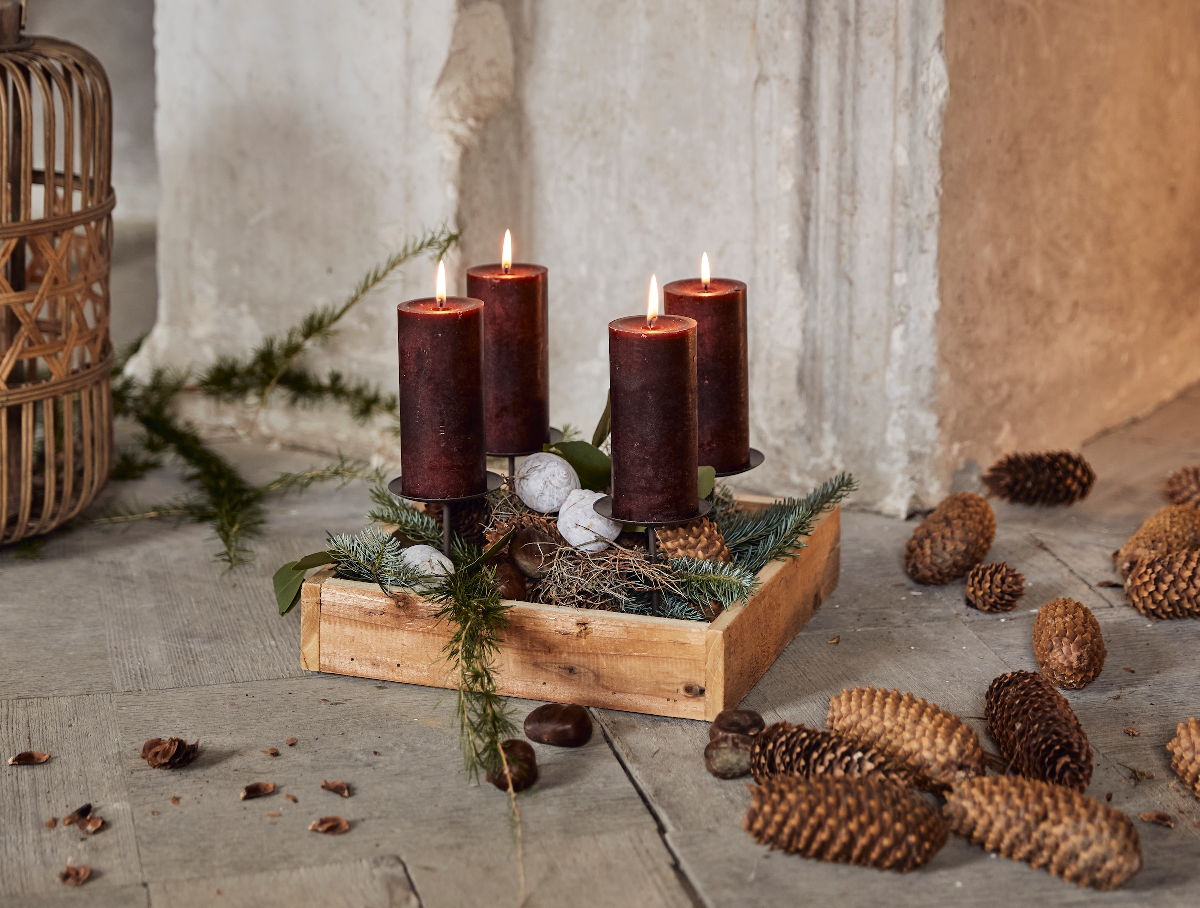 Creativ deco Adventsleuchter »Weihnachtsdeko«, 4 als bestellen (1 BAUR für | Adventsleuchter Kerzen, St.), ideal
