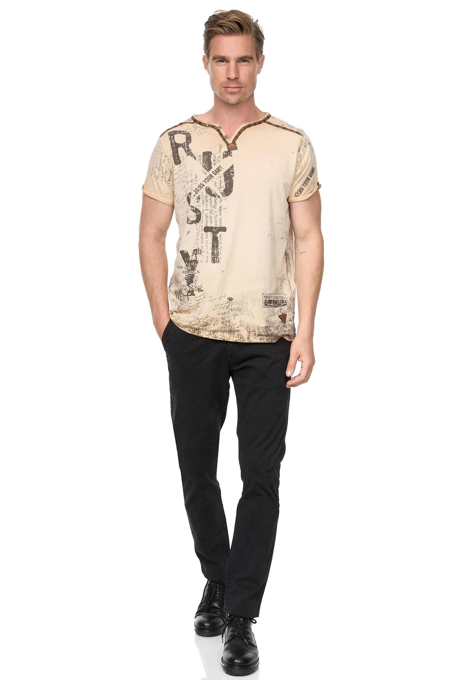 Rusty Neal T-Shirt, im Used-Look