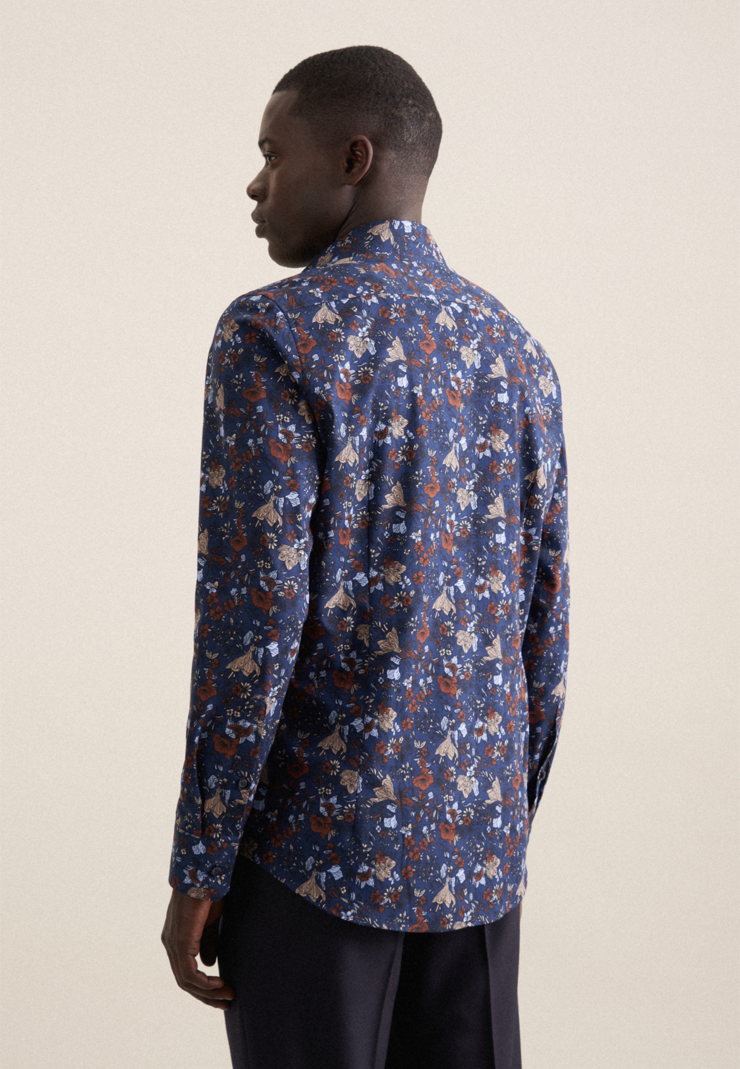 seidensticker Businesshemd "Slim" Slim 1/1 Kentkragen Druck günstig online kaufen