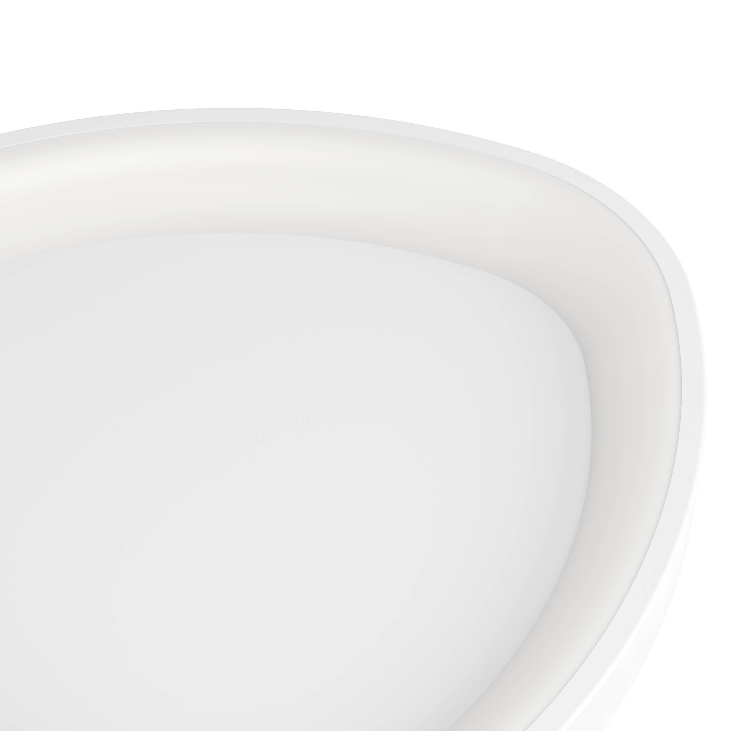 EGLO Deckenleuchte »Lortello Deckenlampe, dreieckige Bürolampe, Metall und Kunststoff« LED-Modul 1 Stk. Kaltweiß | Neutralweiß | Warmweiß Wand-/Deckenleuchte - H7,5 x Ø35 cm - weiß - 12W inkl.