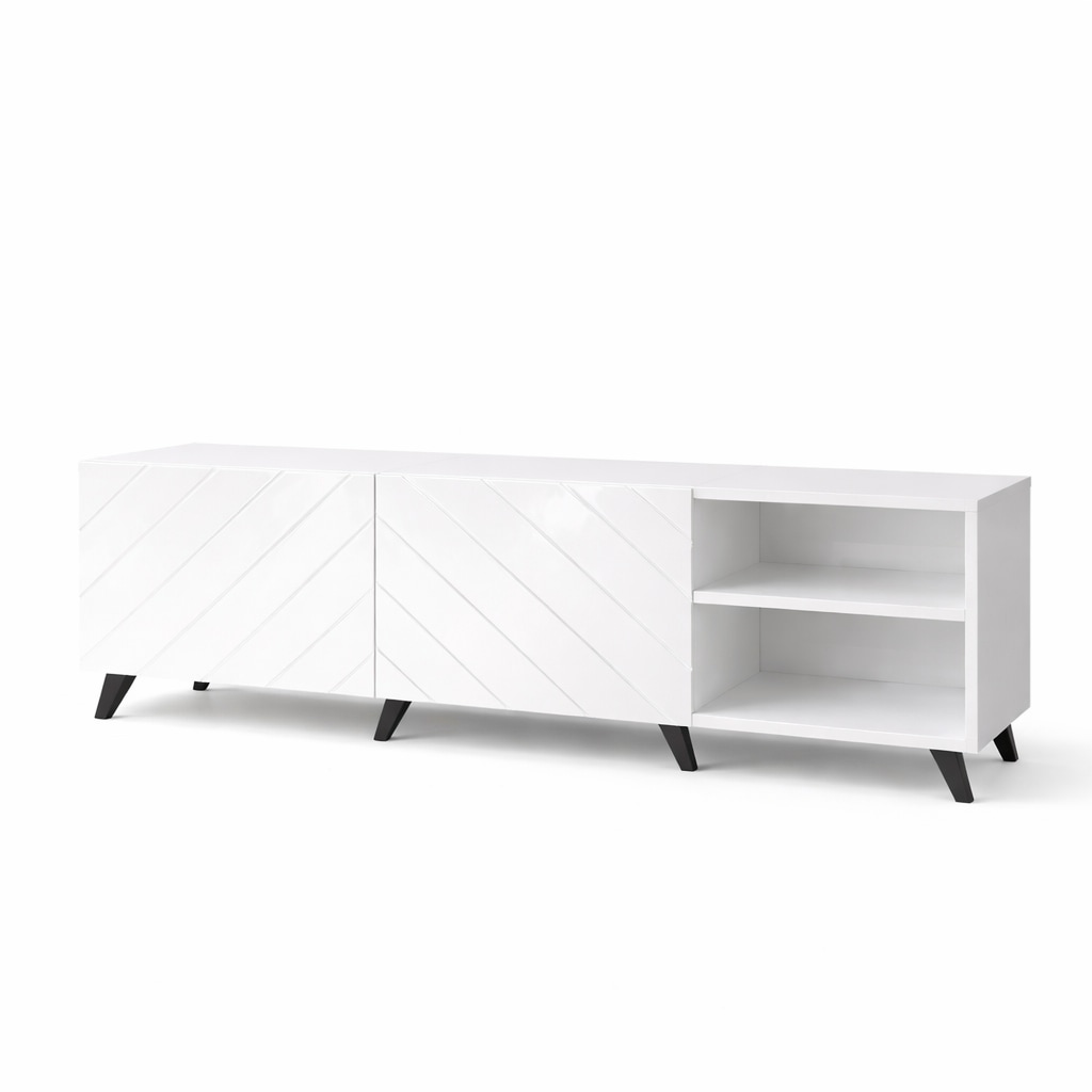 OTTO home Lowboard »HOLLY 1.5, TV-Board, TV-Kommode, TV-Schrank, TV-Unterschrank, TV-Möbel« Modernes lackiertes Hochglanz TV-Board, grifflos, Breite 150 cm