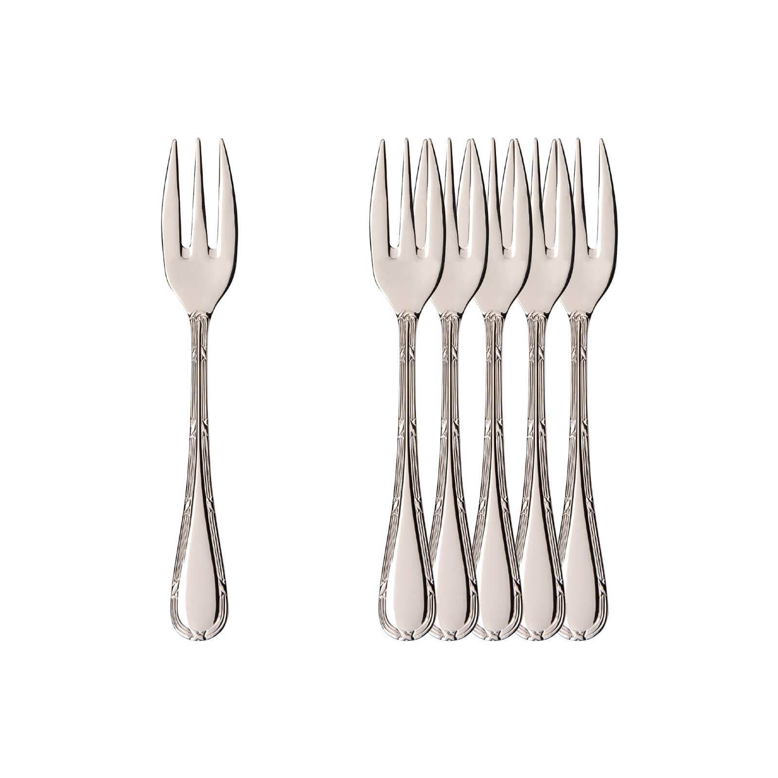 Villeroy & Boch Tafelgabel "Kuchengabeln Kreuzband Septfontaines 14,5 cm 6er Set edelstahl" Spülmaschinenfest