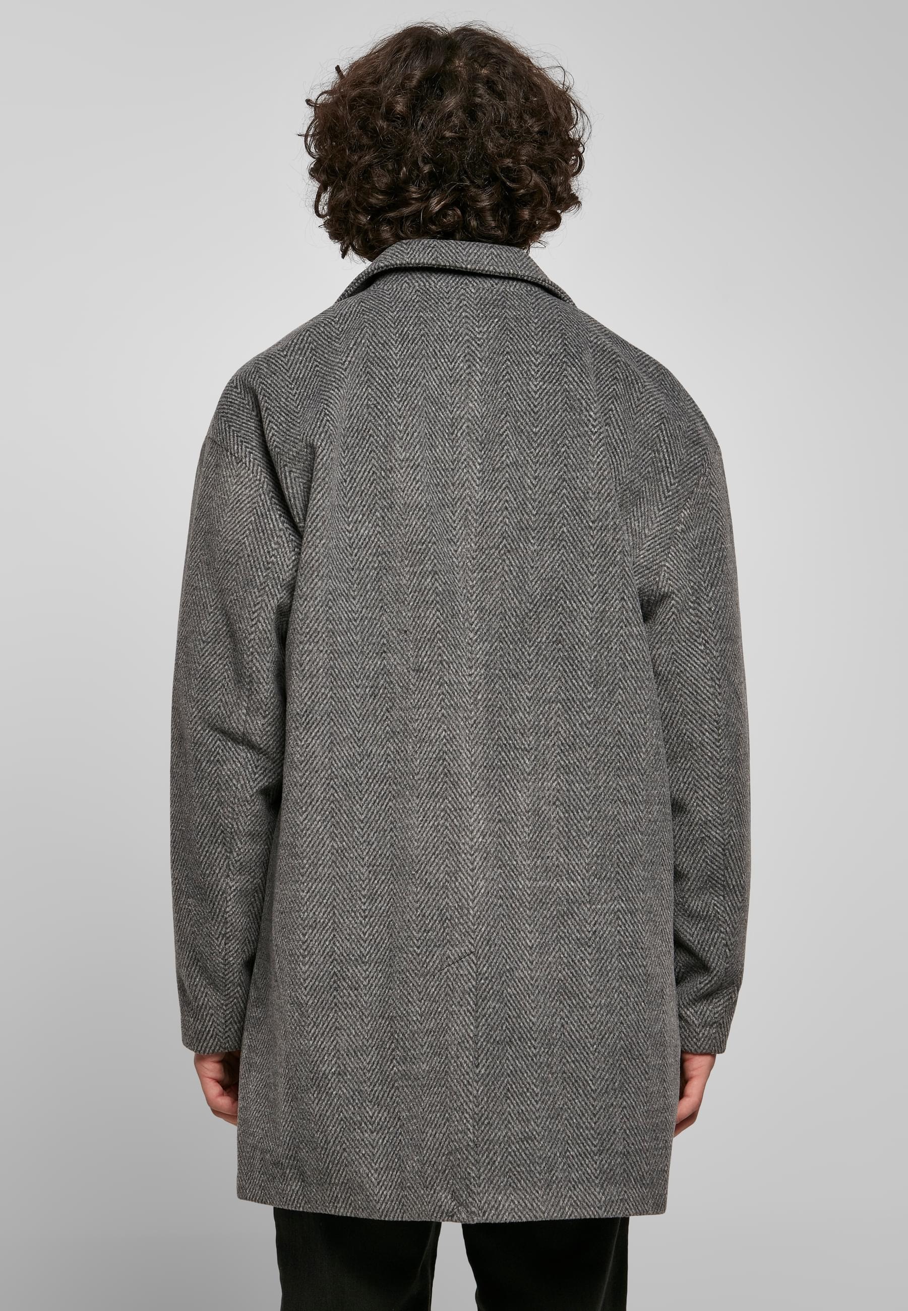 URBAN CLASSICS Allwetterjacke »Urban Classics Herren Classic Herringbone Coat«, (1 St.), ohne Kapuze