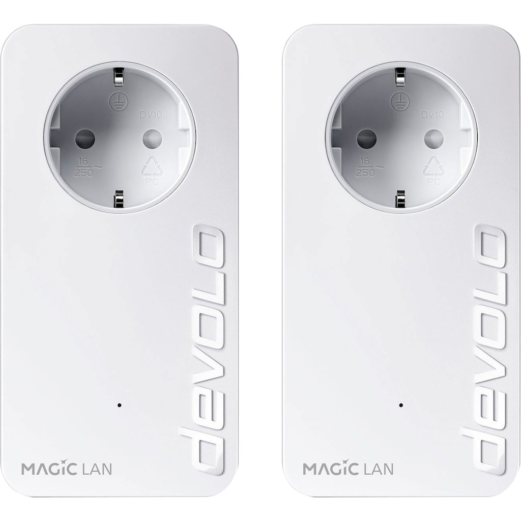 DEVOLO Smart-Stecker »Magic 1 LAN Starter Kit (1200Mbit, Powerline, 2x GbitLAN, Heimnetz)«, (2 St.)