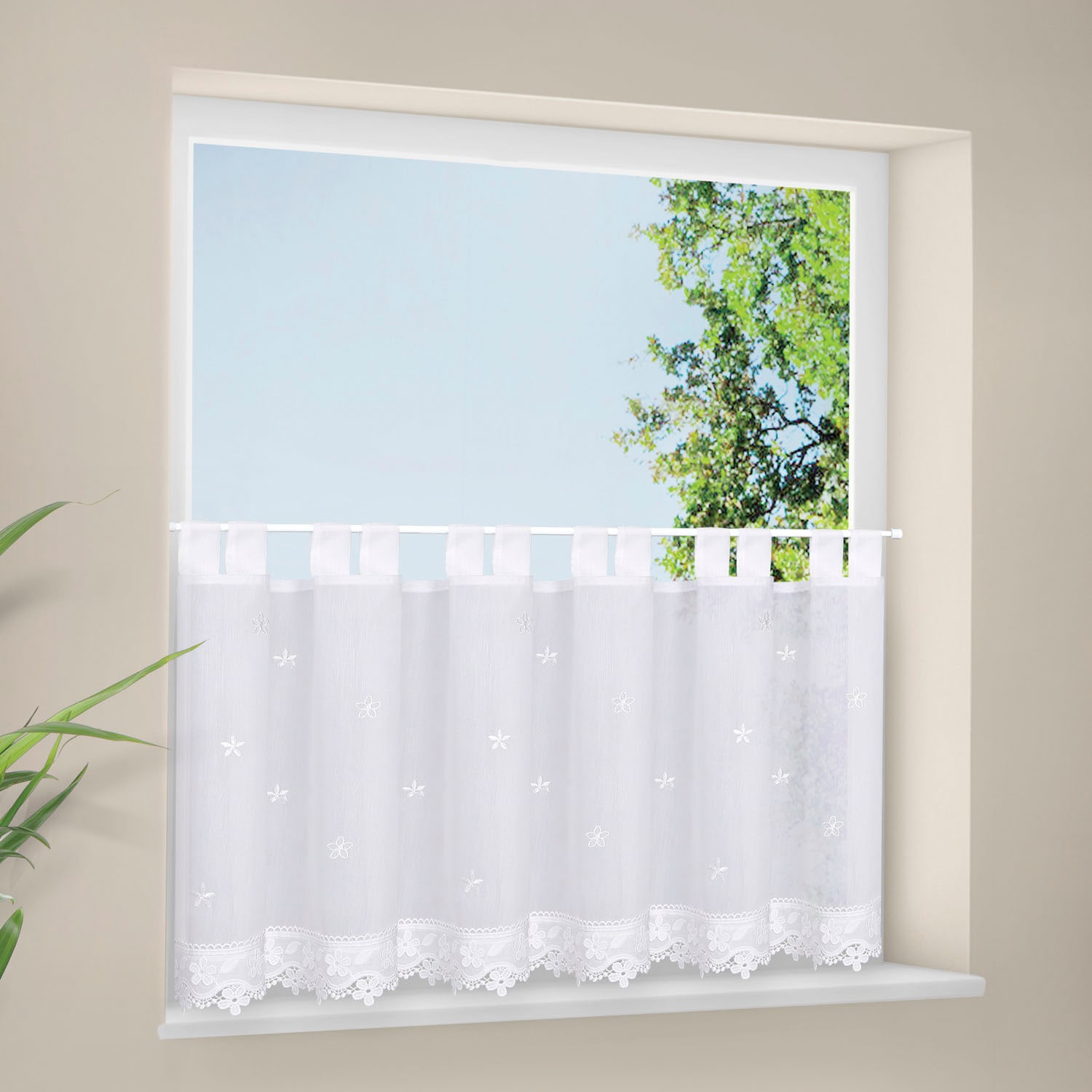 Gerster Scheibengardine "Hedda" Schlaufen 1 Stk. tlg. SB-Schlaufenbistro "H günstig online kaufen