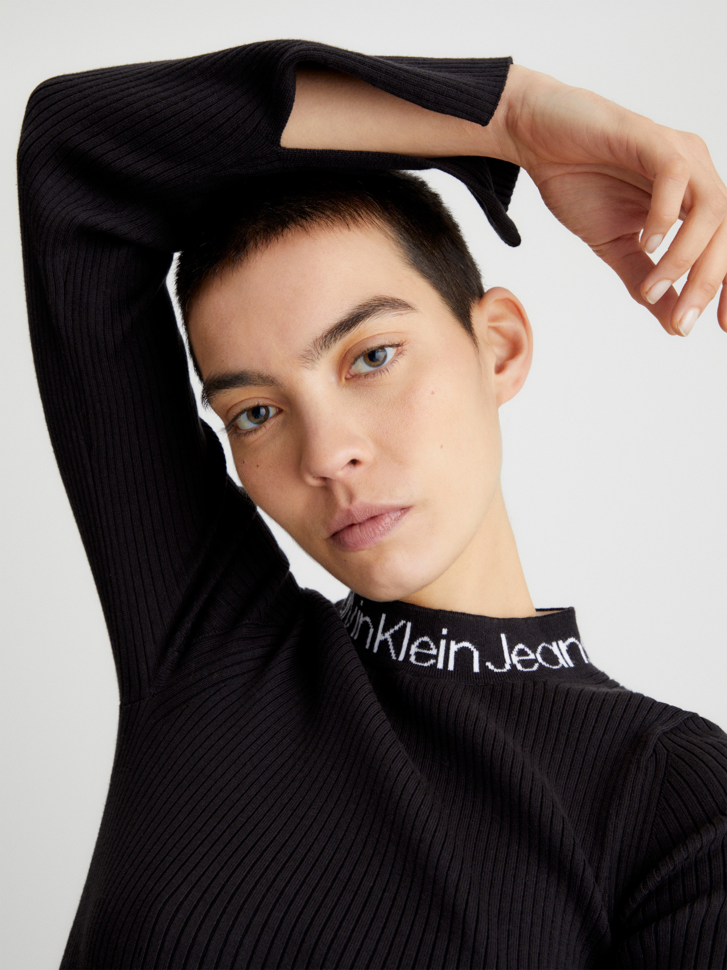 Calvin Klein Jeans Sweatkleid online | INTARSIA BAUR DRESS« »LOGO SWEATER kaufen