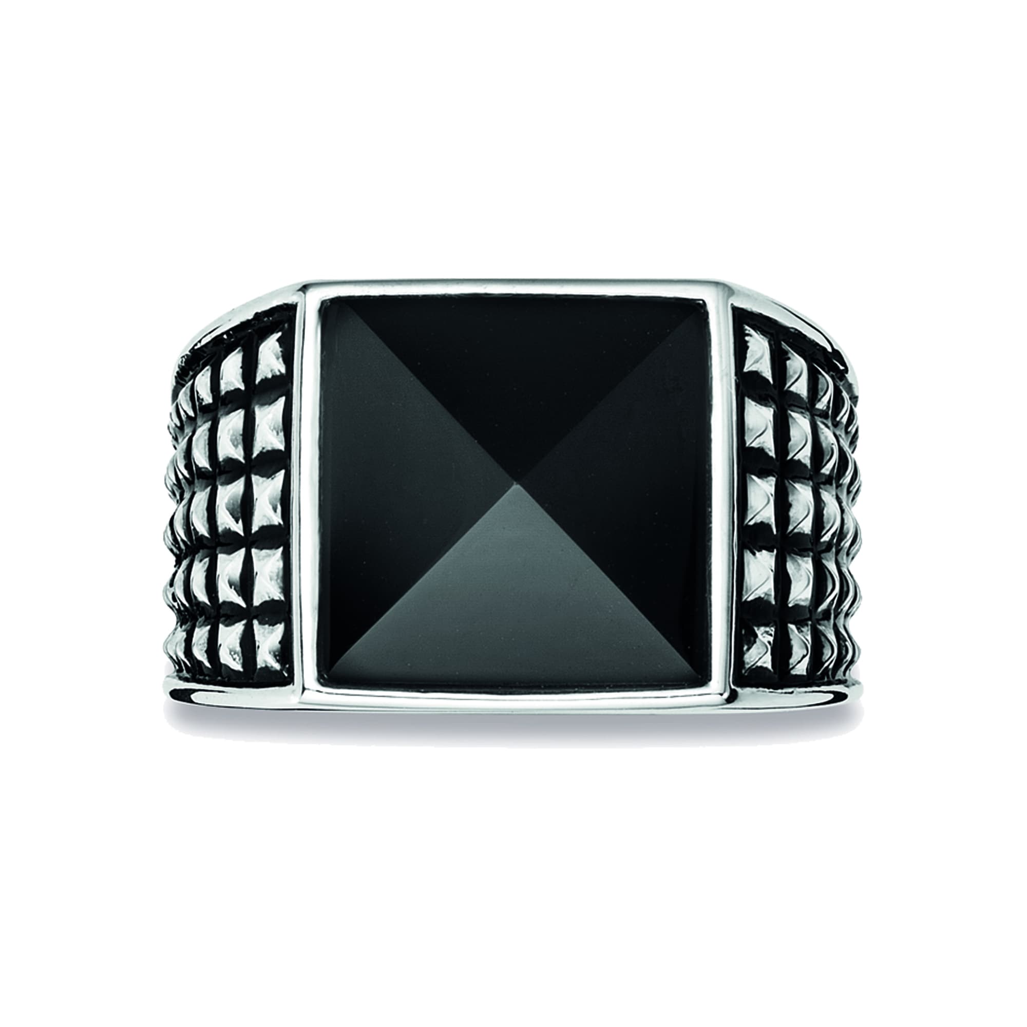 Fingerring Silber rhodiniert CAÏ poliert Onyx« BAUR | Sterling »925/-