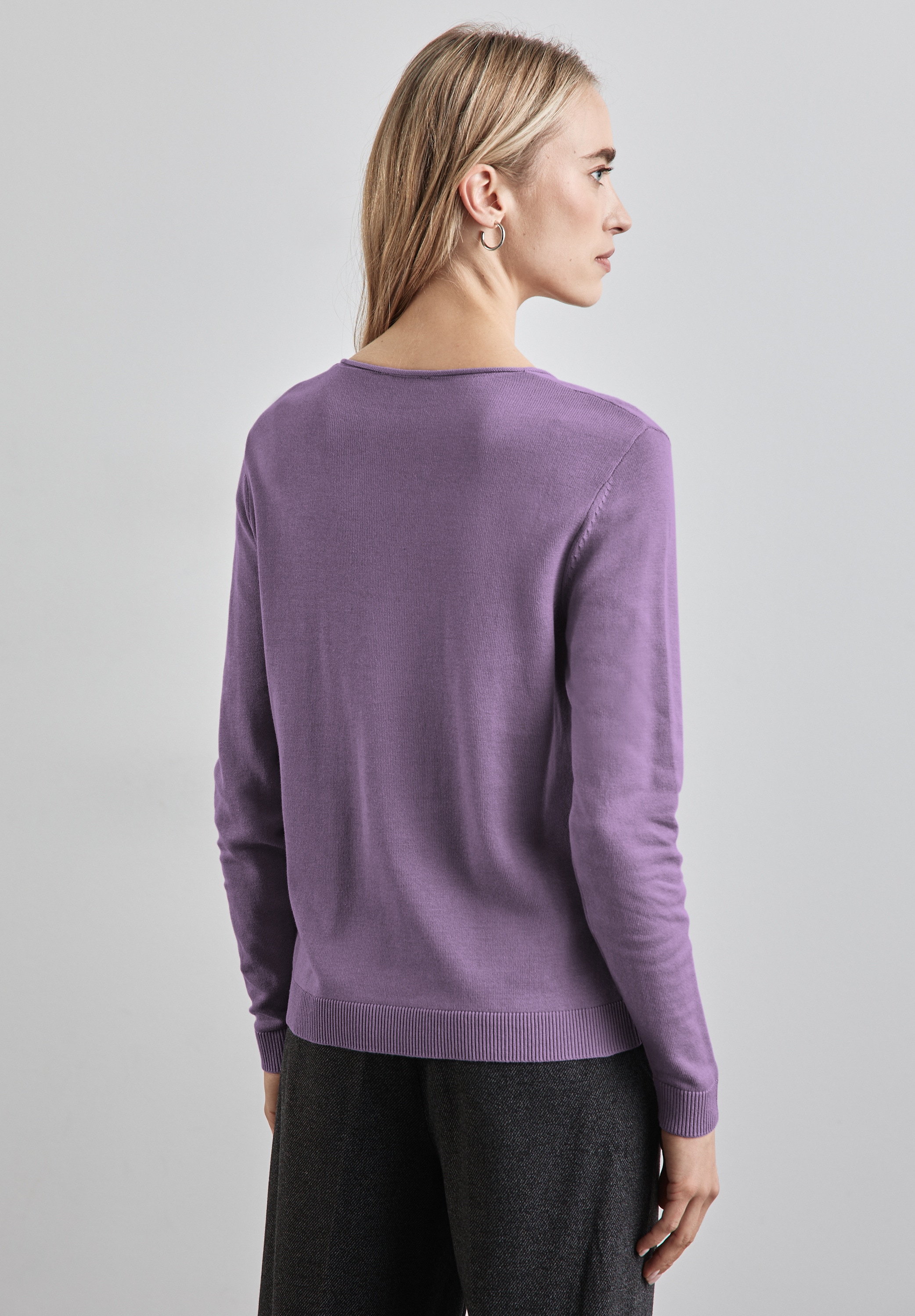STREET ONE Strickpullover, mit V-Ausschnitt