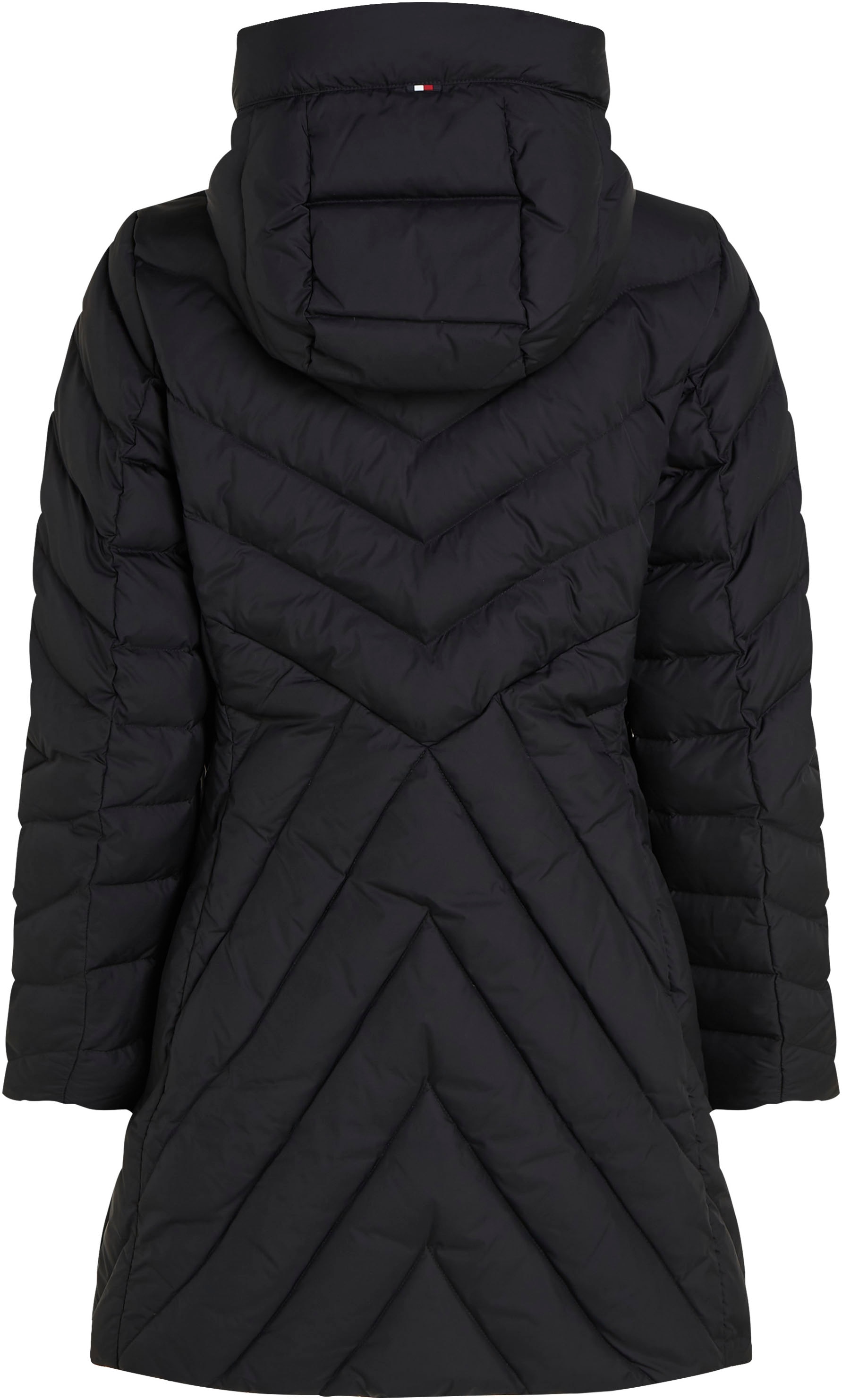 Tommy Hilfiger Steppmantel »CHEVRON MW PADDED COAT«, mit mittelstarker Wattierung und Tommy Hilfiger Markenlabel