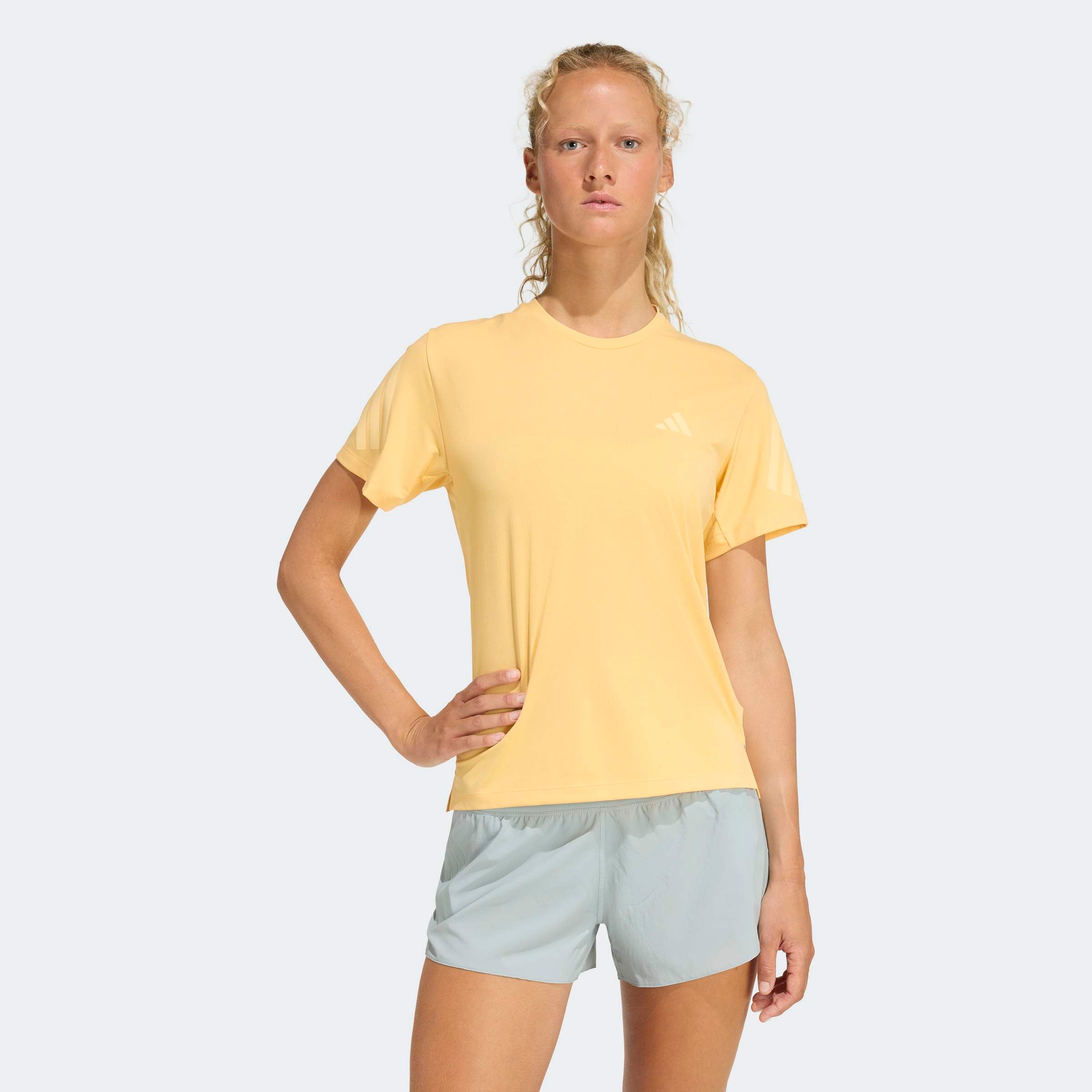 Laufshirt ADIDAS PERFORMANCE "ADI365/// T W", Damen, Gr. S, semi ice tangerine, Obermaterial: 100% Polyester, Rundhals, Shirts Laufshirt