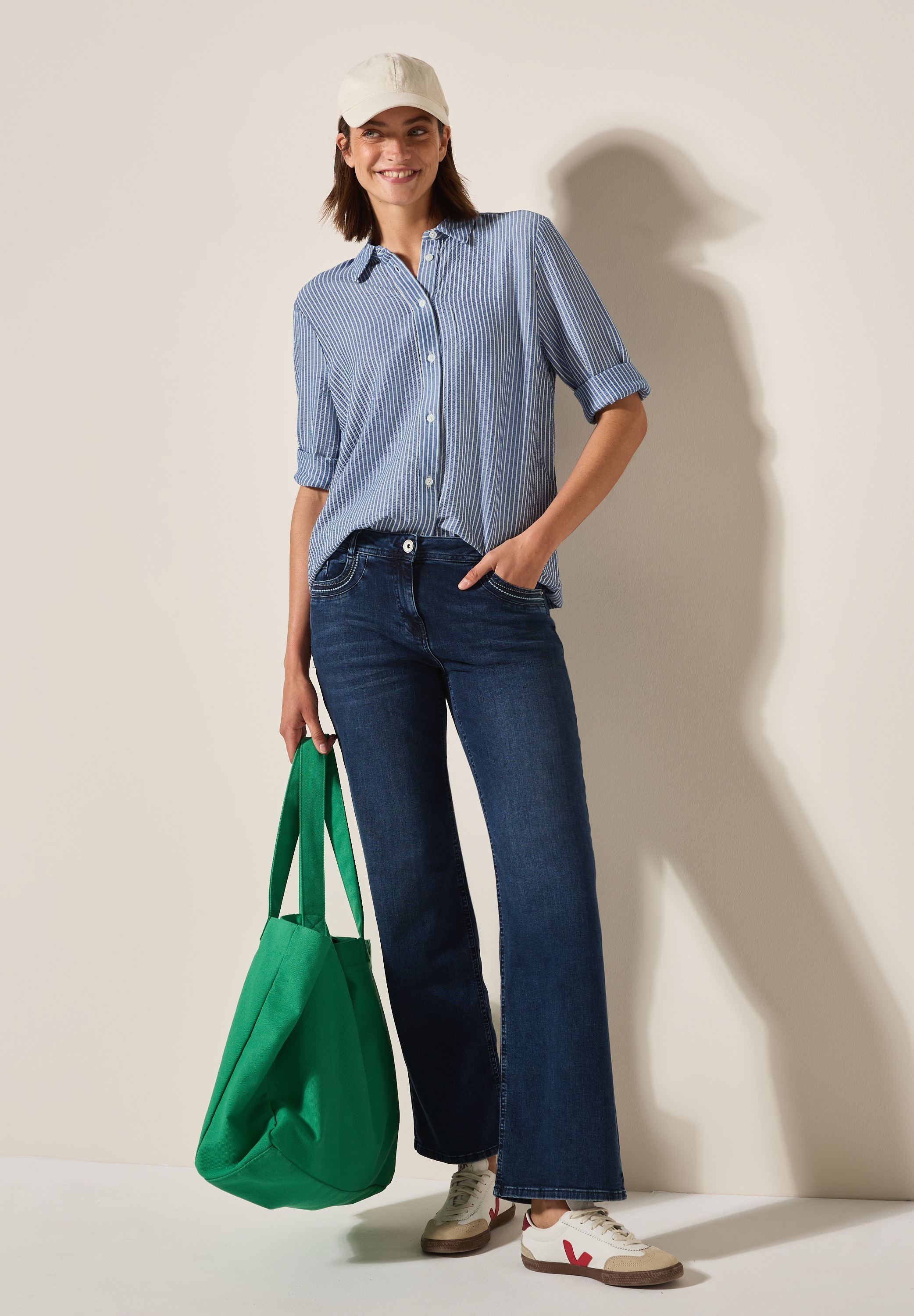 Thumbnail - Cecil Hemdbluse mit 3/4 Ärmeln