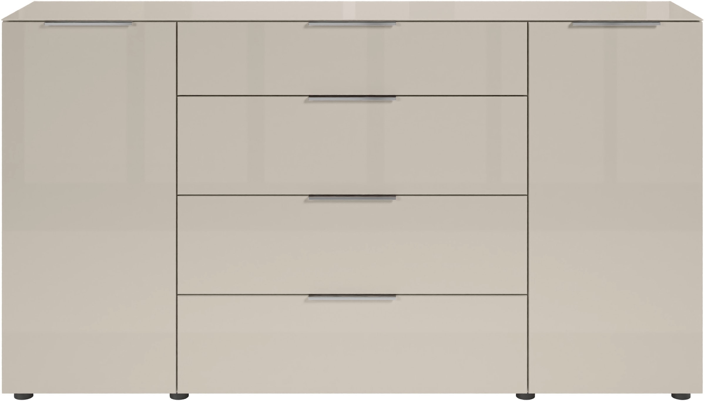 HBZ Kommode »Santorin, BxHxT 180x99x40 cm«, (1 St.), Breite 180cm, Softclose für Türen und Schubkästen, Melaminbeschichtung