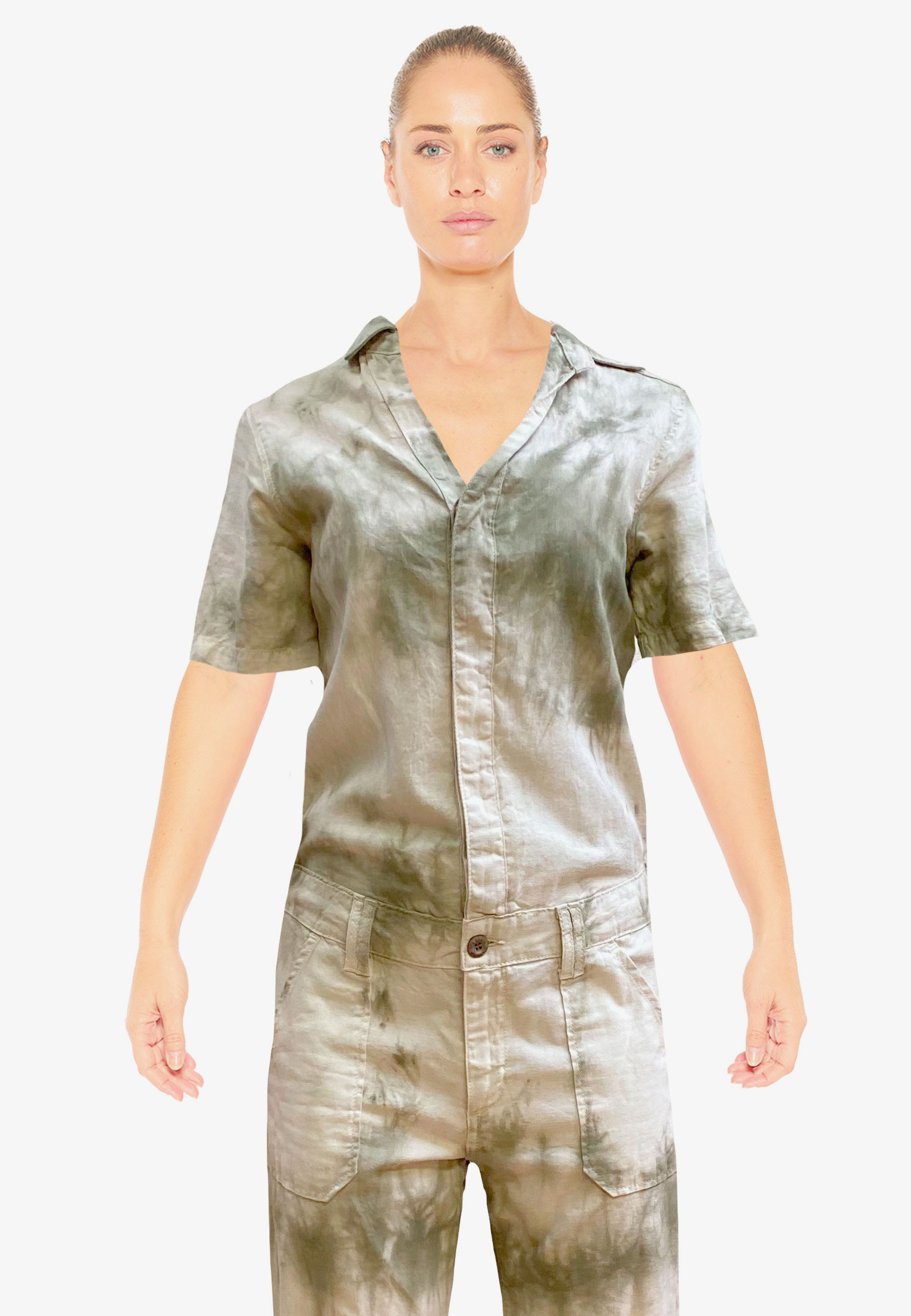 Le Temps Des Cerises Jumpsuit »WAGGA«, in trendigem Batik-Design