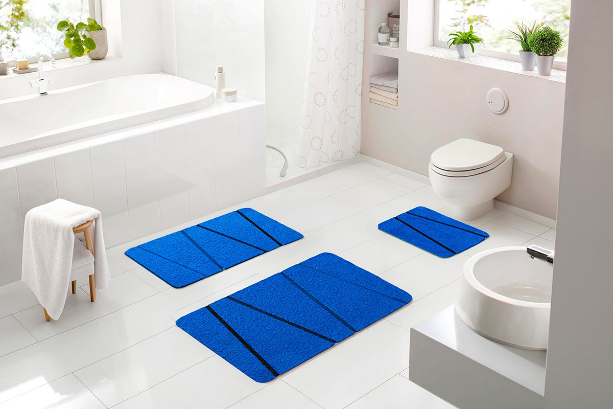 Batex Badematte "Vedia" Höhe 27 mm rutschhemmend beschichtet fußbodenheizun günstig online kaufen