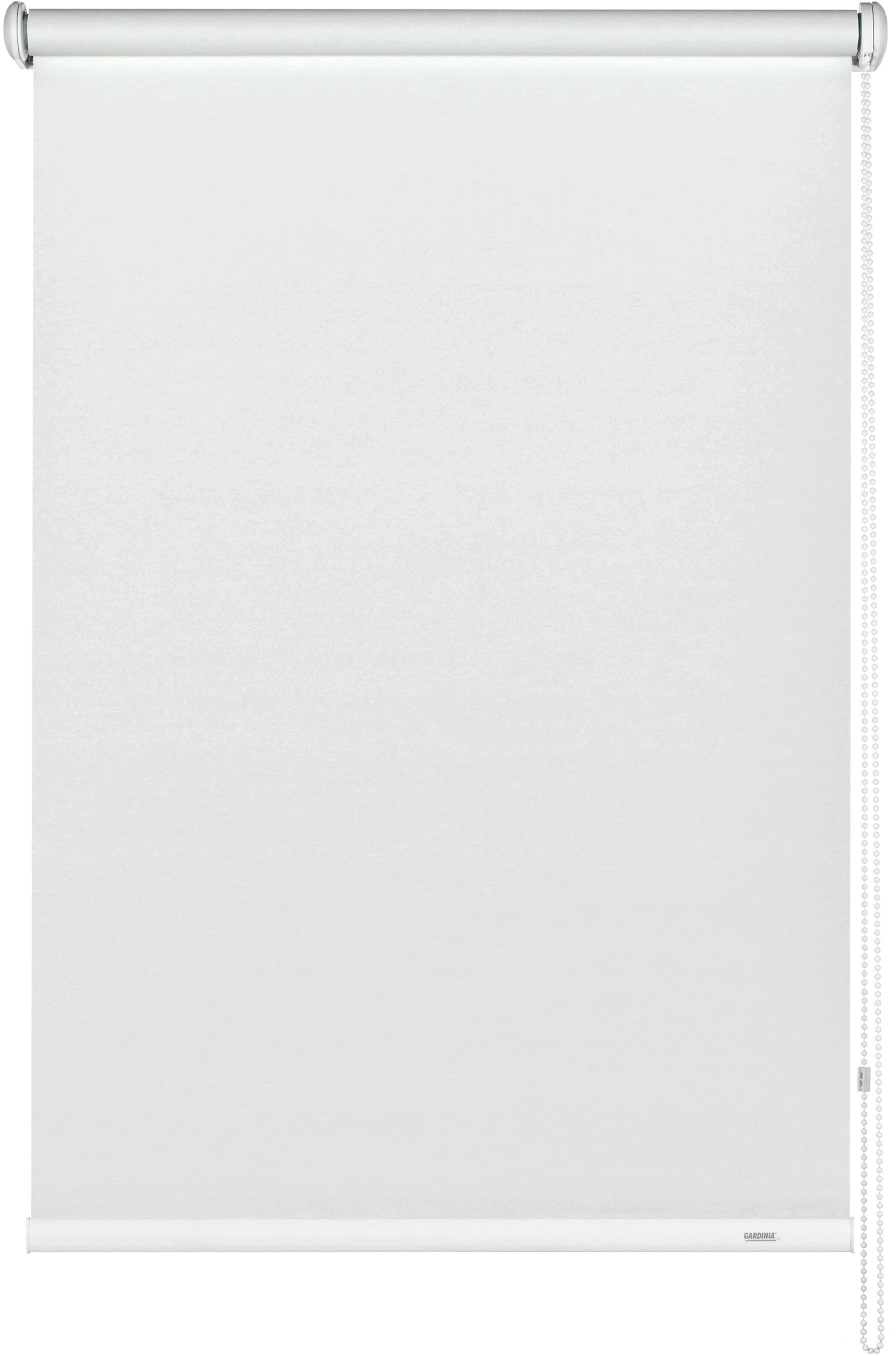 Seitenzugrollo »Uni-Rollo Abdunklung«, verdunkelnd, Abschlussprofil in weiß