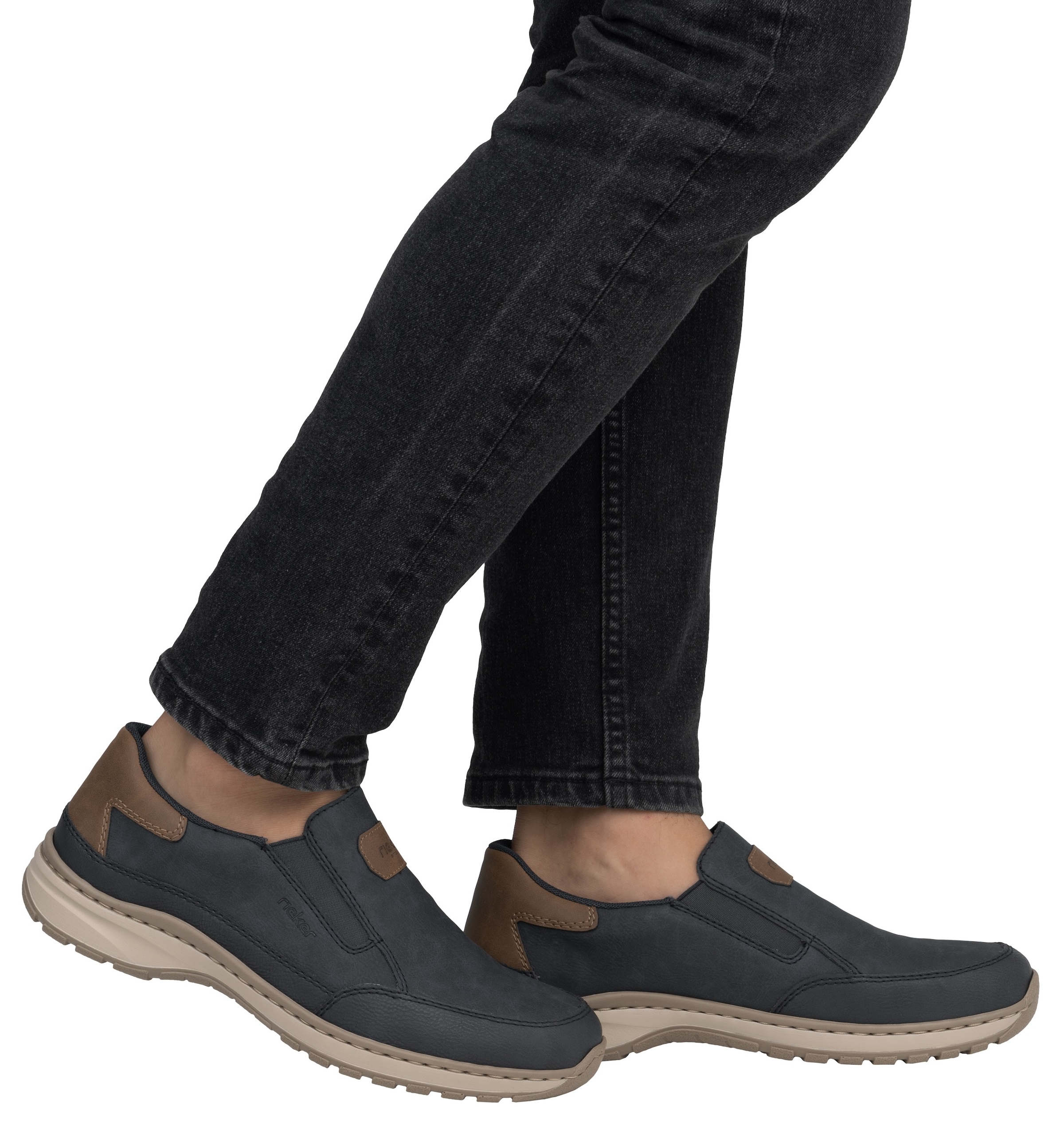 Rieker Slipper, Slip-on-Sneaker, Freizeitschuh, Halbschuh mit Gummizug