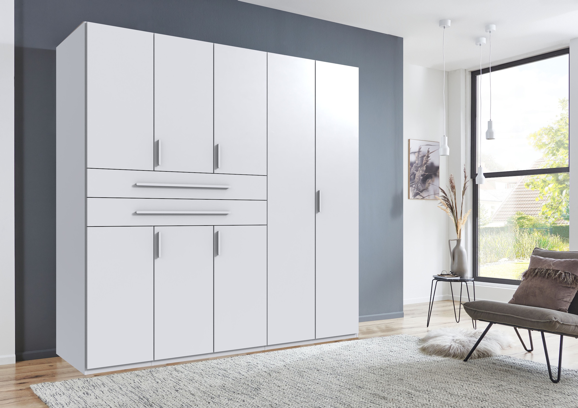 Wimex Drehtürenschrank »Digit Kleiderschrank wahlweise mit oder ohne Spiegel« Schlafzimmer Schrank Bestseller im modernem Design,  erhältlich in den Breiten 225cm oder 270cm (mit 8 oder 10 Türen)