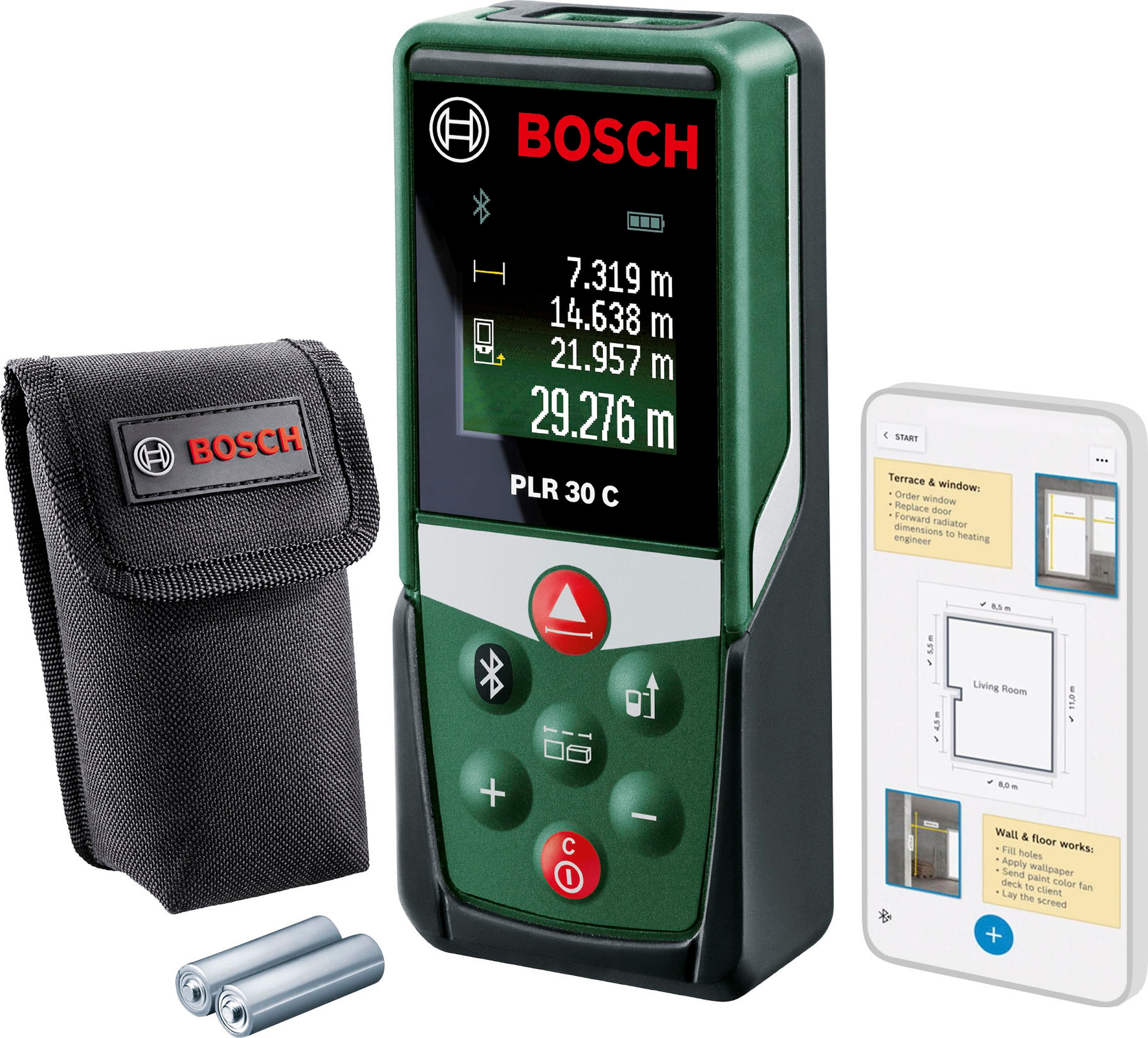 Bosch Home & Garden Entfernungsmesser "PLR 30 C"