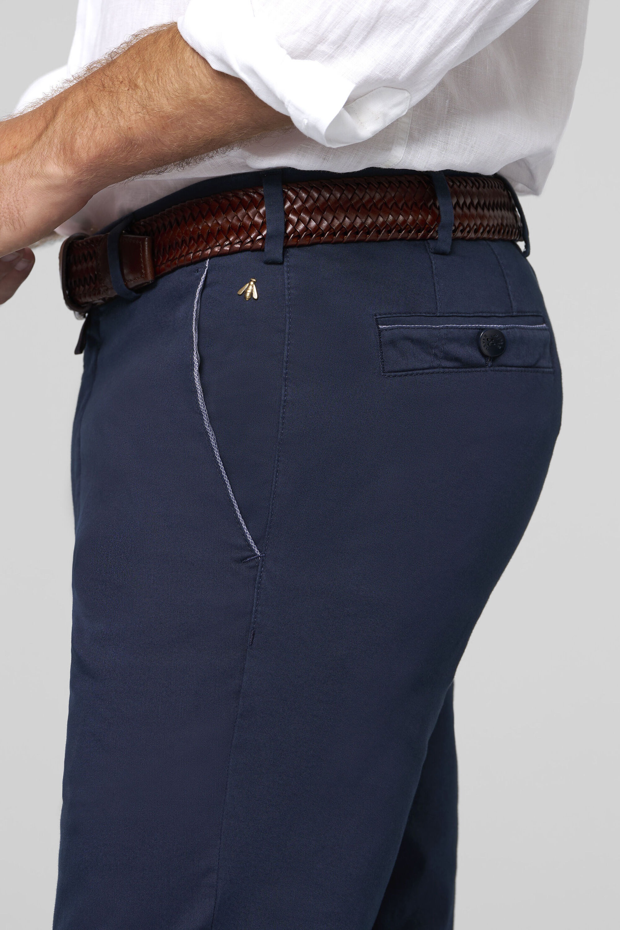 MEYER Chinos »NEW YORK Art.1-8130«  mit buntgewebtem Innenfutter