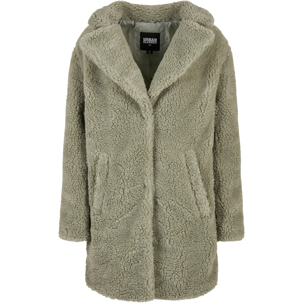 URBAN CLASSICS Parka »Urban Classics Damen Ladies Oversized Sherpa Coat«, (1 St.), ohne Kapuze