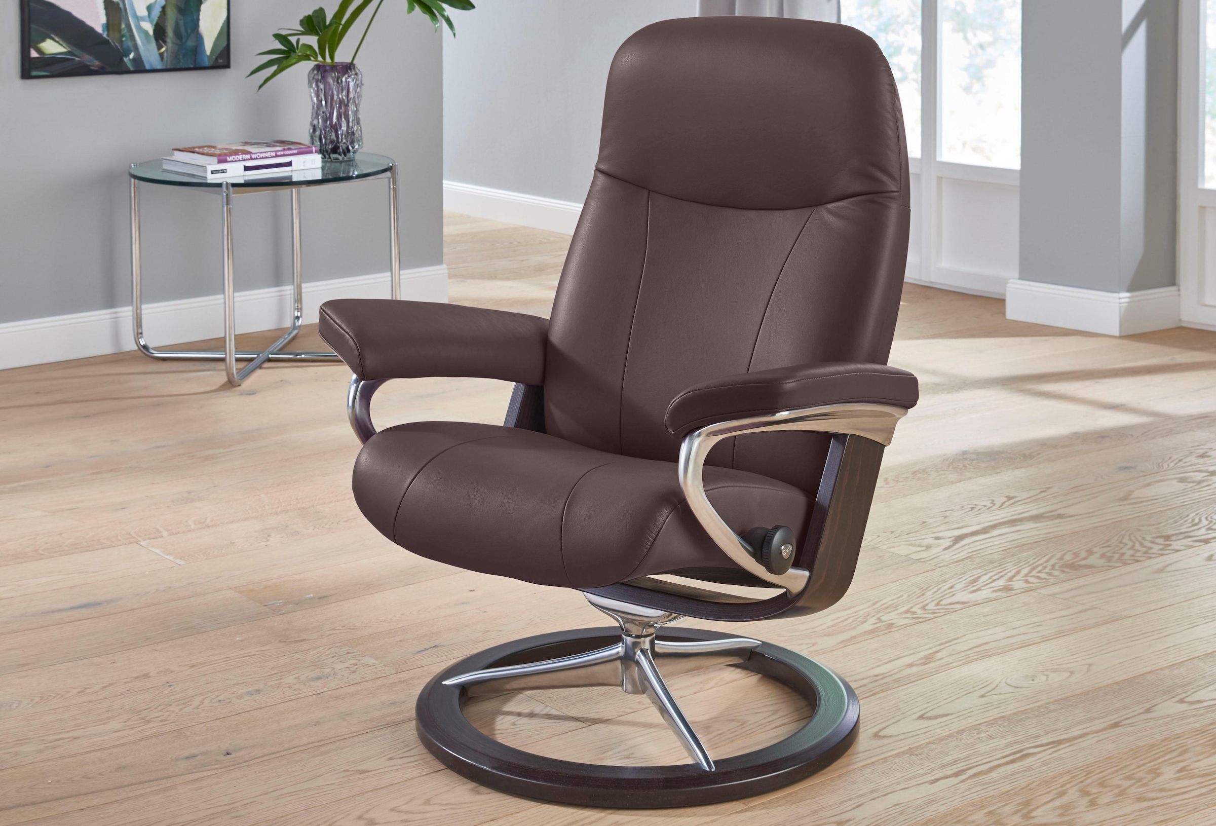 Stressless® Relaxsessel Größe BAUR (Set), mit »Garda«, Gestell Signature Base, Wenge L, 