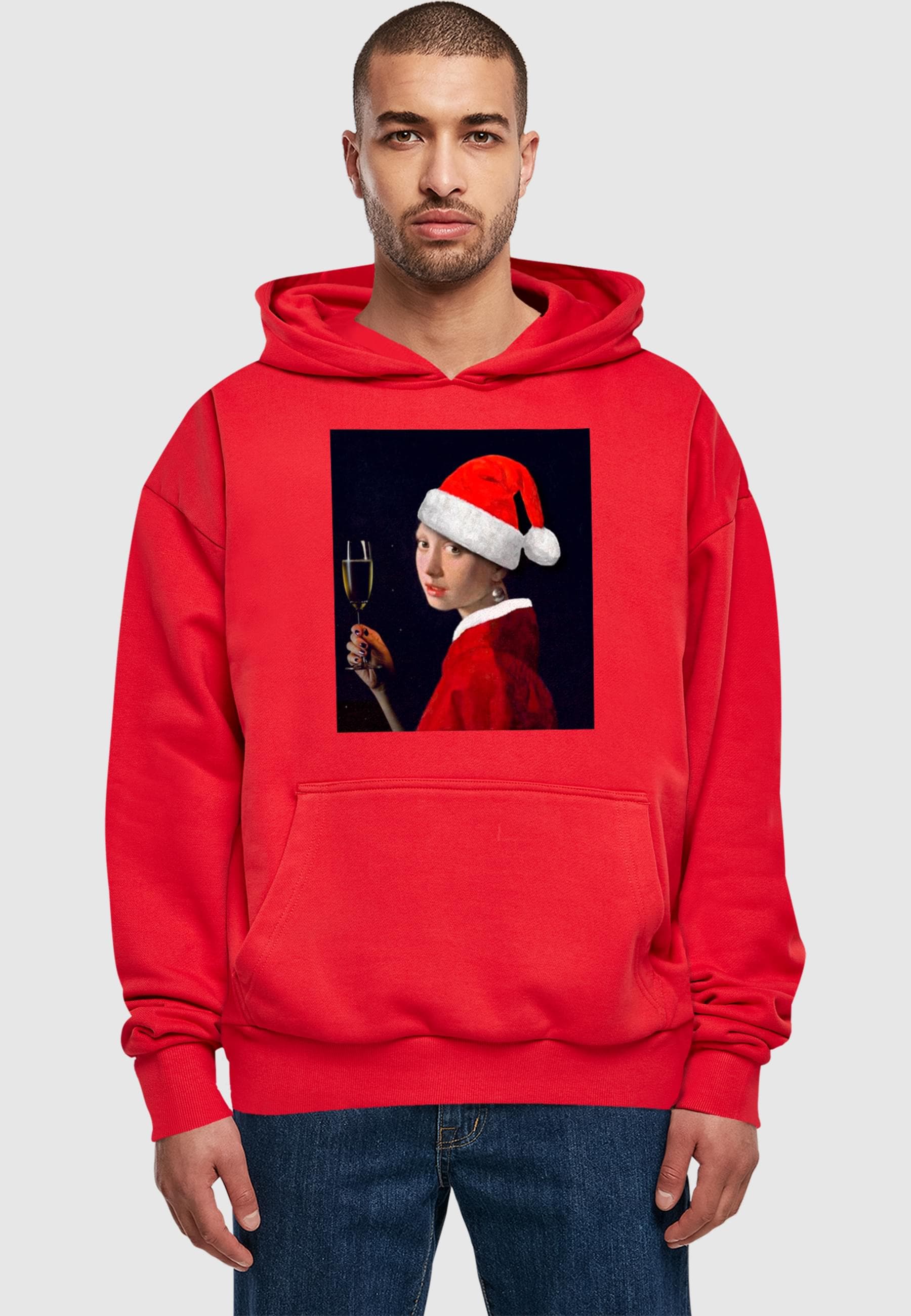 Merchcode Kapuzensweatshirt »Merchcode Vermeer - Santa Girl Pearl Earring Ultra Heavy Hoody«, (1 tlg.)