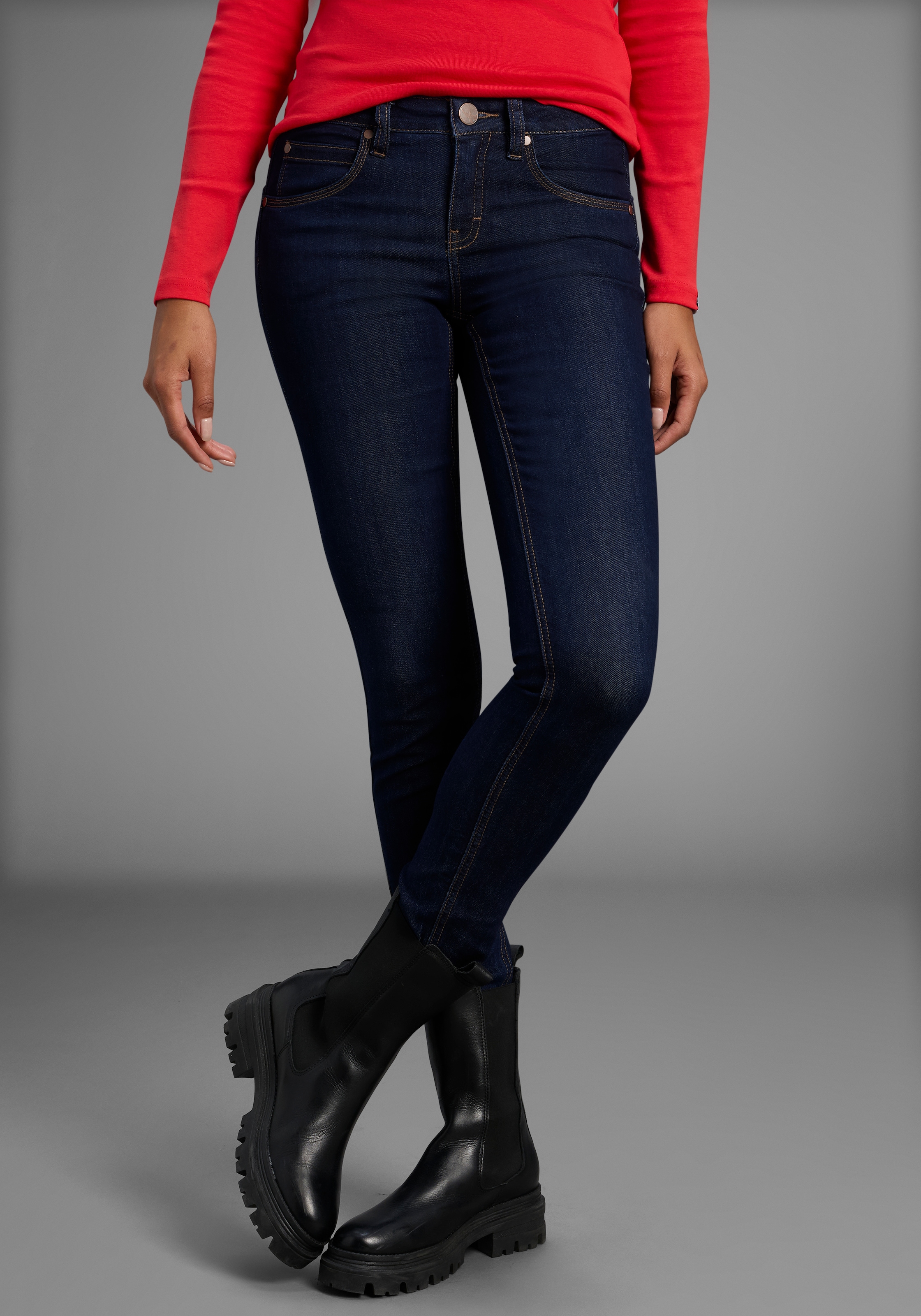 Arizona Skinny-fit-Jeans "Shaping", skinny Passform, normale Leibhöhe, in S günstig online kaufen