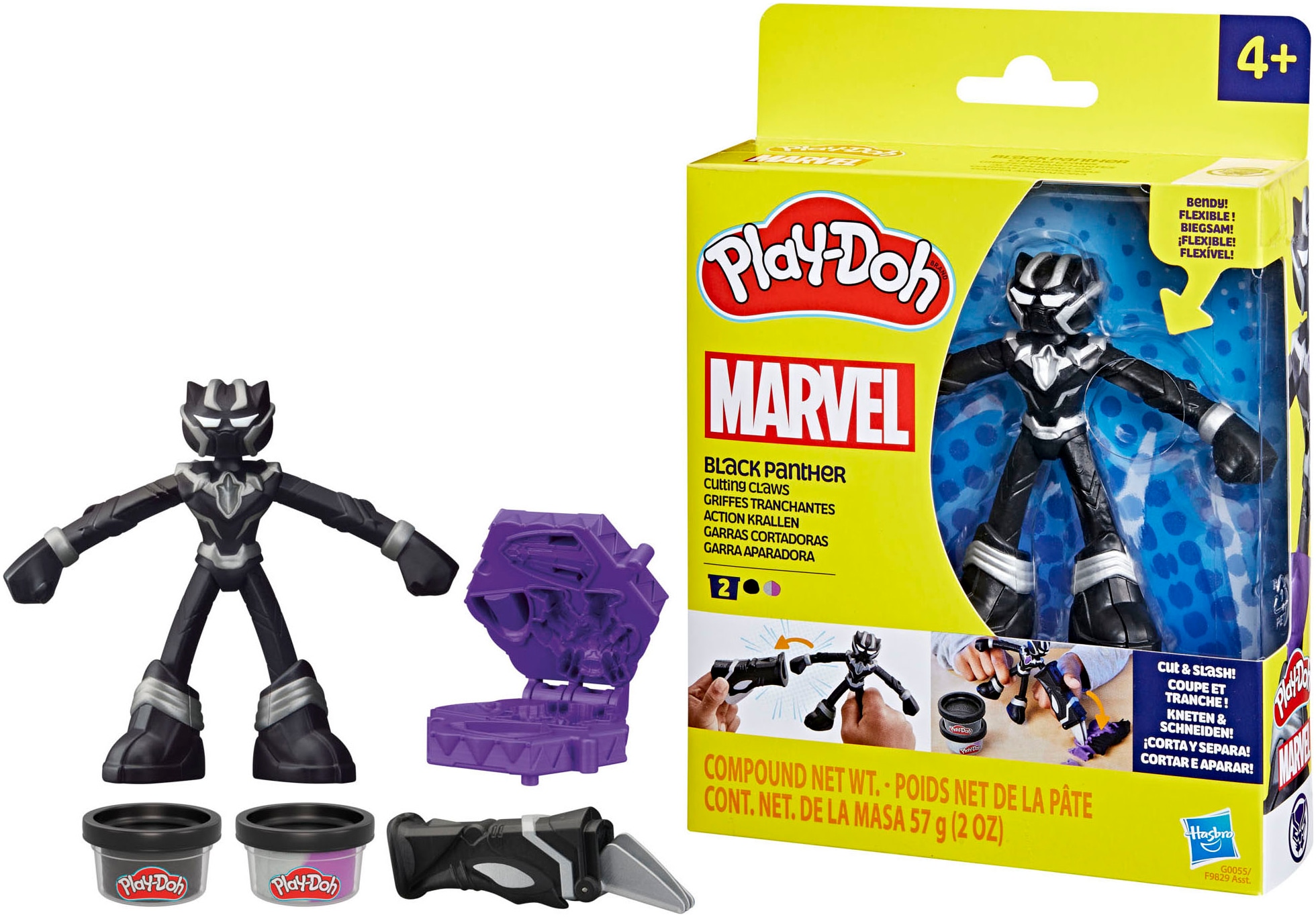 Hasbro Knete »Play-Doh, Marvel Black Panther Action Krallen«