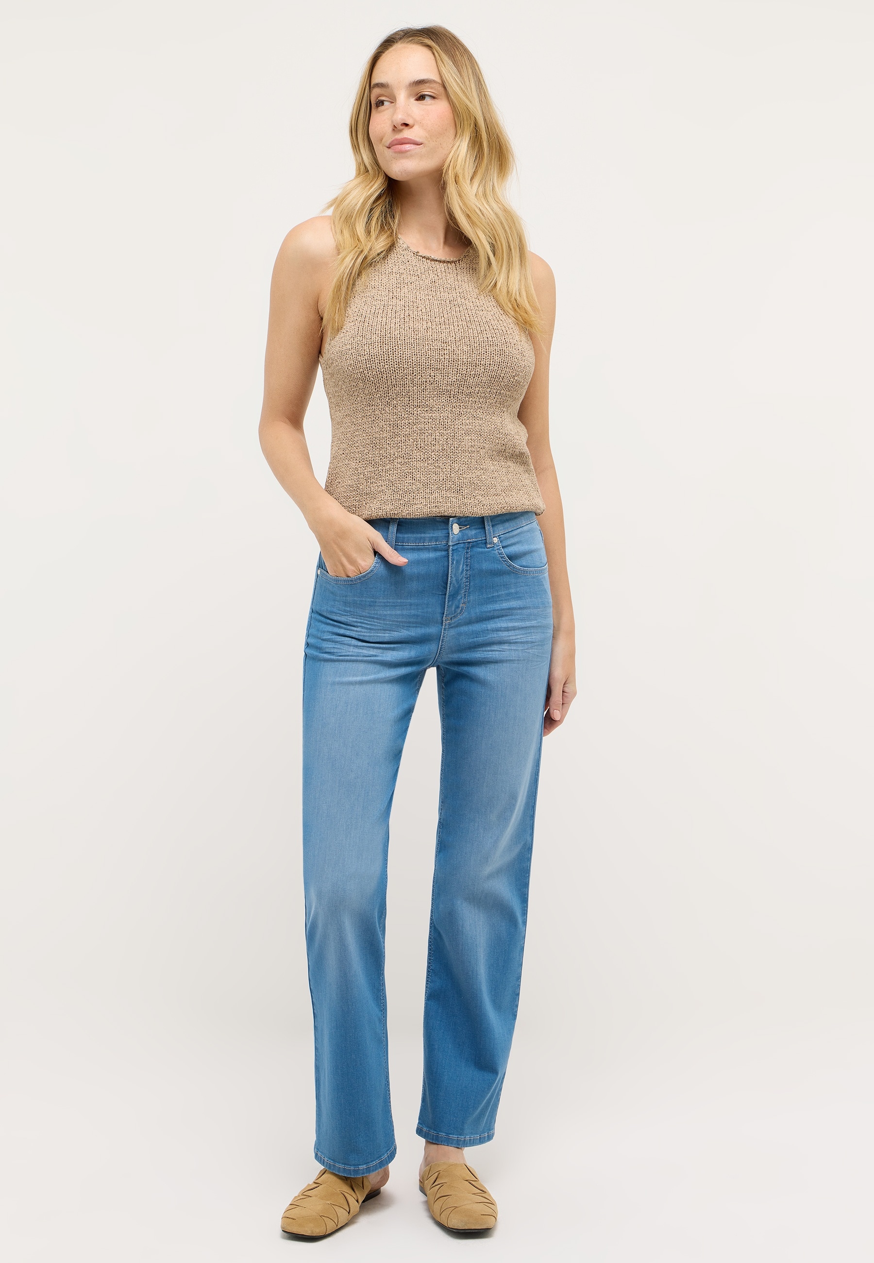 ANGELS Straight-Jeans »Lara« Wide Leg