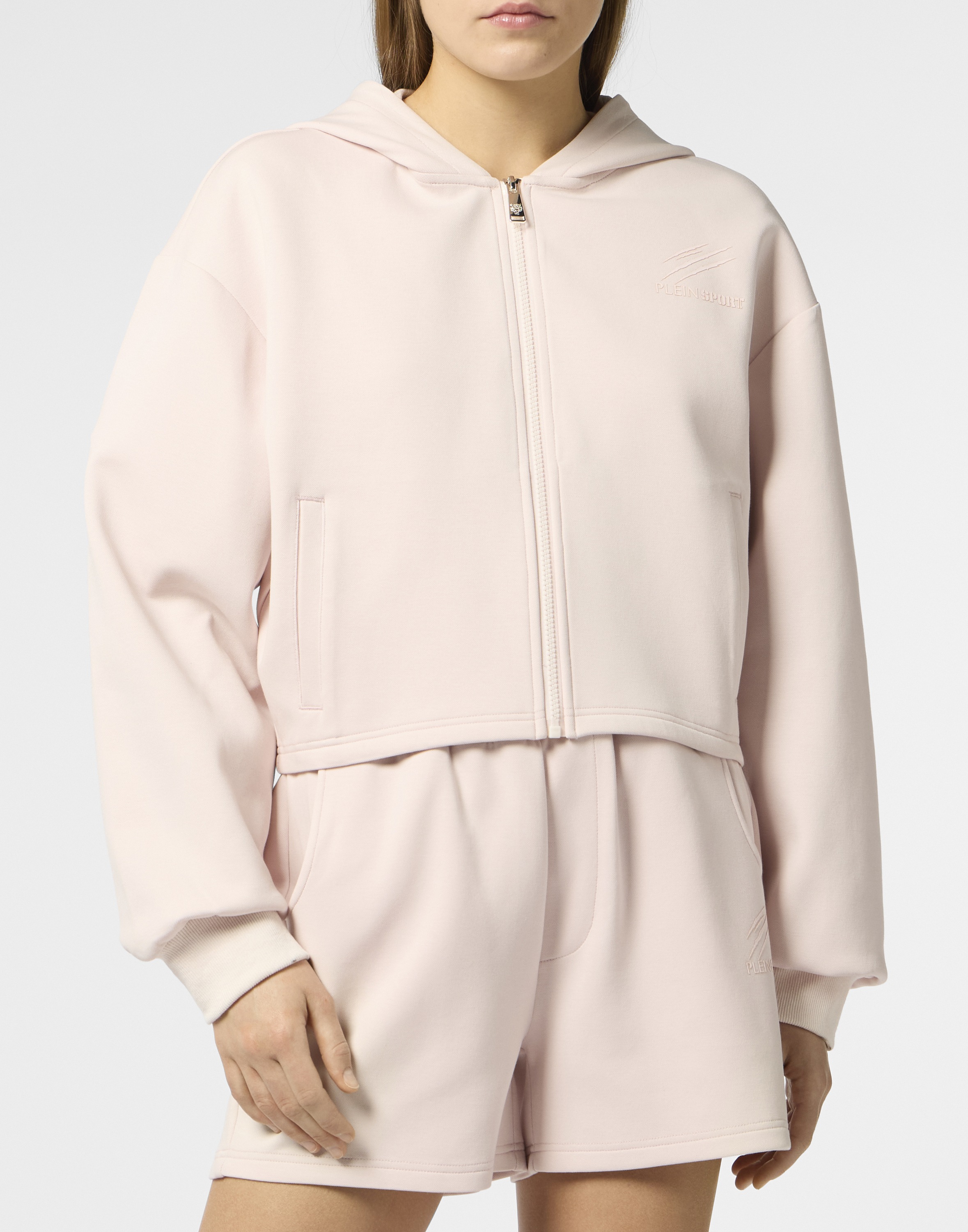 PLEIN SPORT Kapuzensweatjacke "Zip Hoodie Icon Scratch" günstig online kaufen