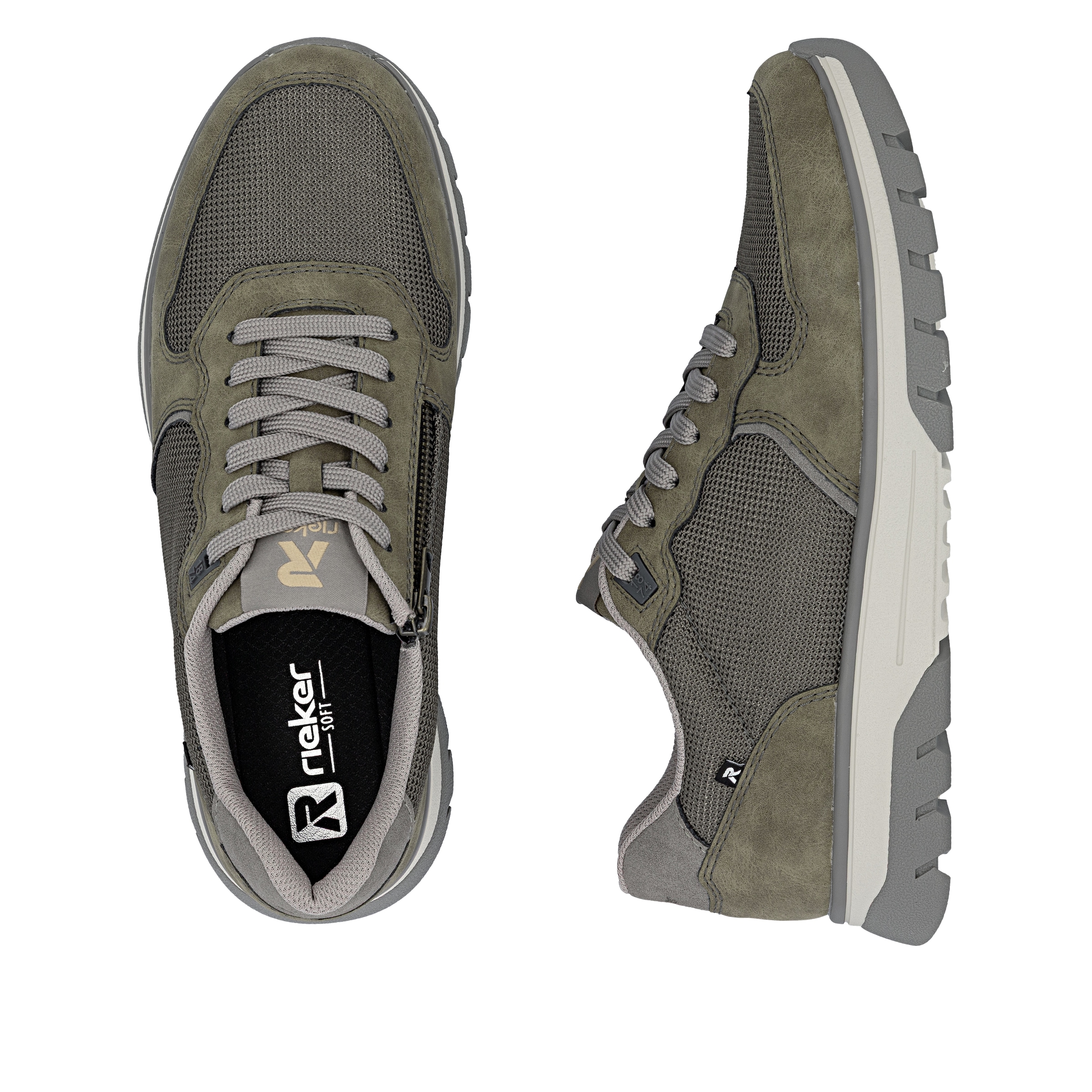 Rieker Sneaker  Schnürschuh, Halbschuh, Freizeitsneaker mit Profilsohle