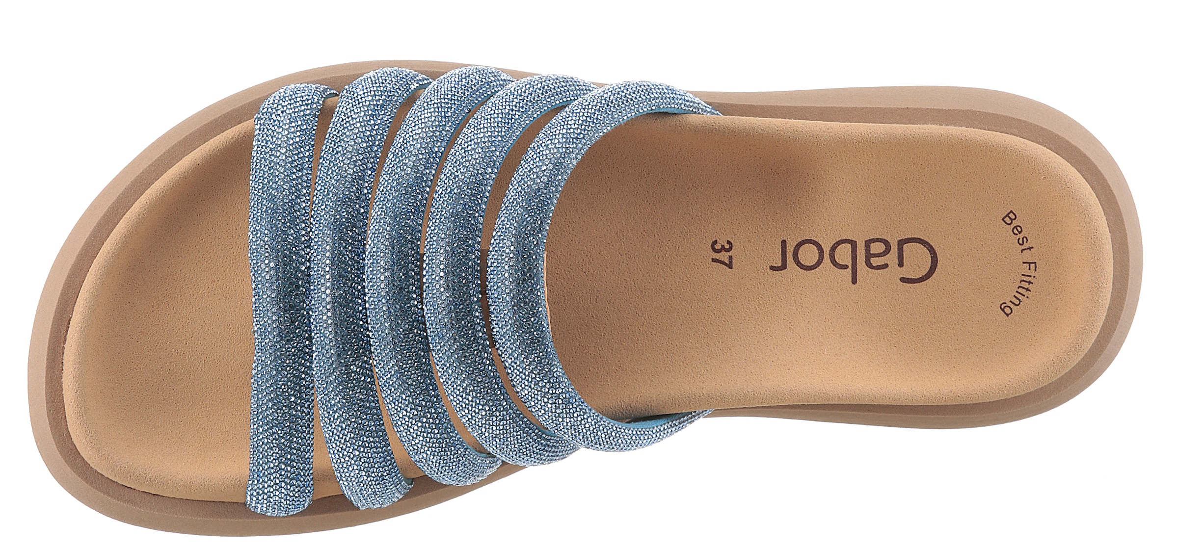 Gabor Pantolette, Plateau, Sommerschuh, Schlappen mit Best Fitting-Ausstattung