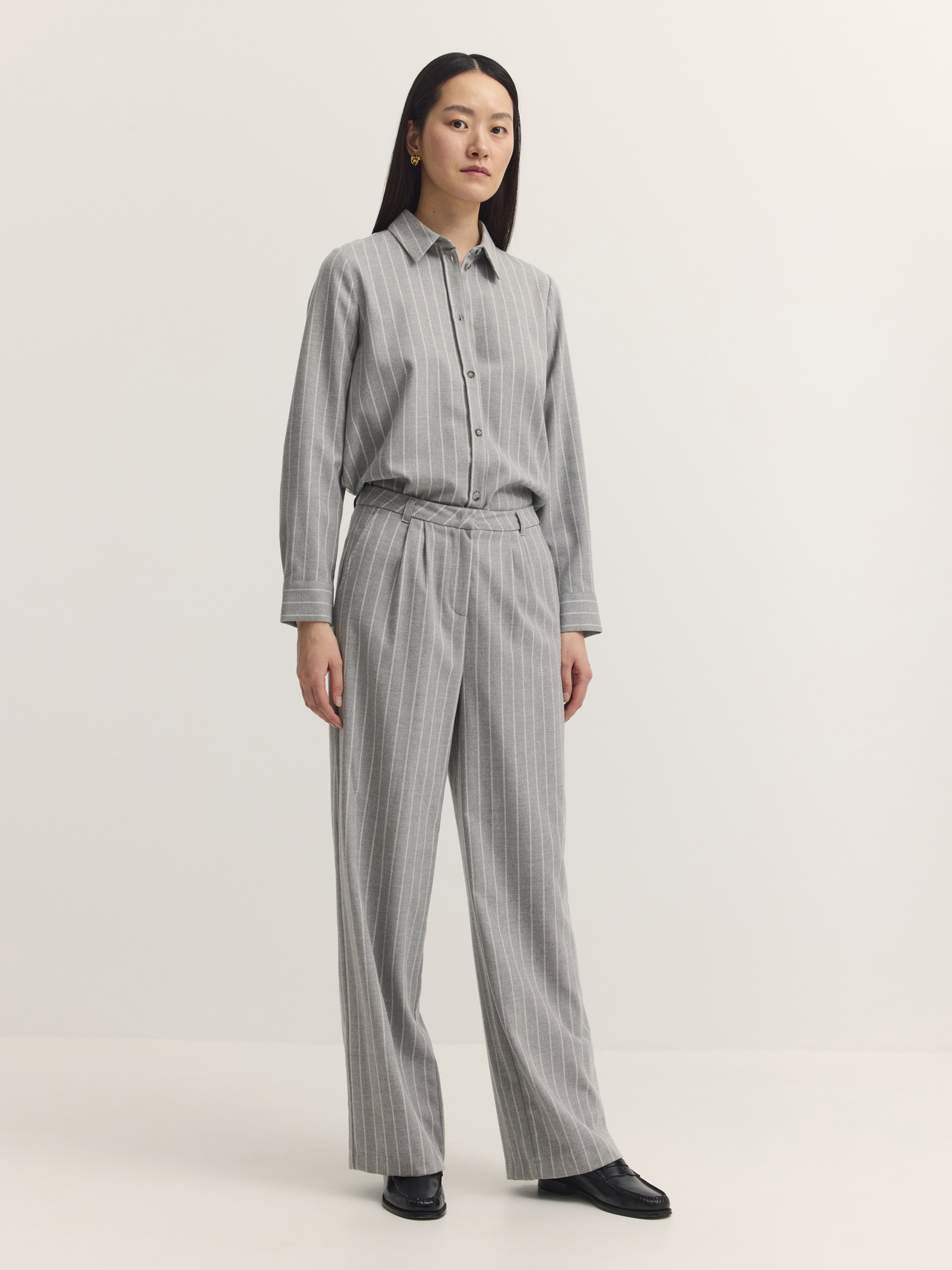 bugatti Stoffhose »Modern Fit«  Modern Fit Bundfaltenhose Gestreift