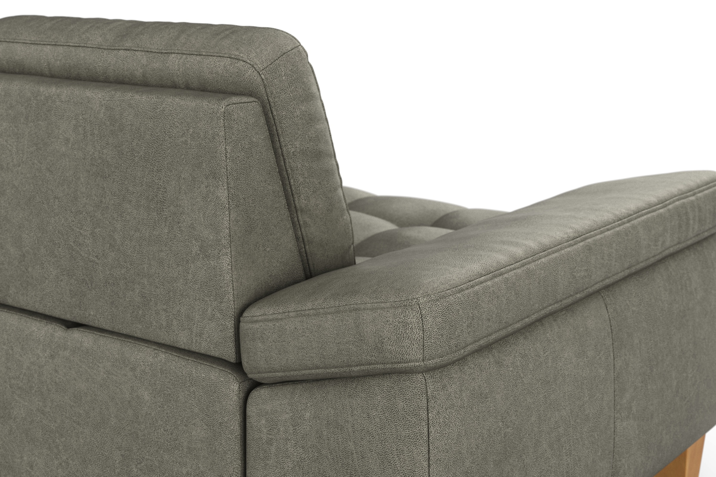 sit&more Ecksofa »Westham L-Form«, mit Recamiere, mit oder ohne Bettfunktion, Bettkasten, Füße Eiche