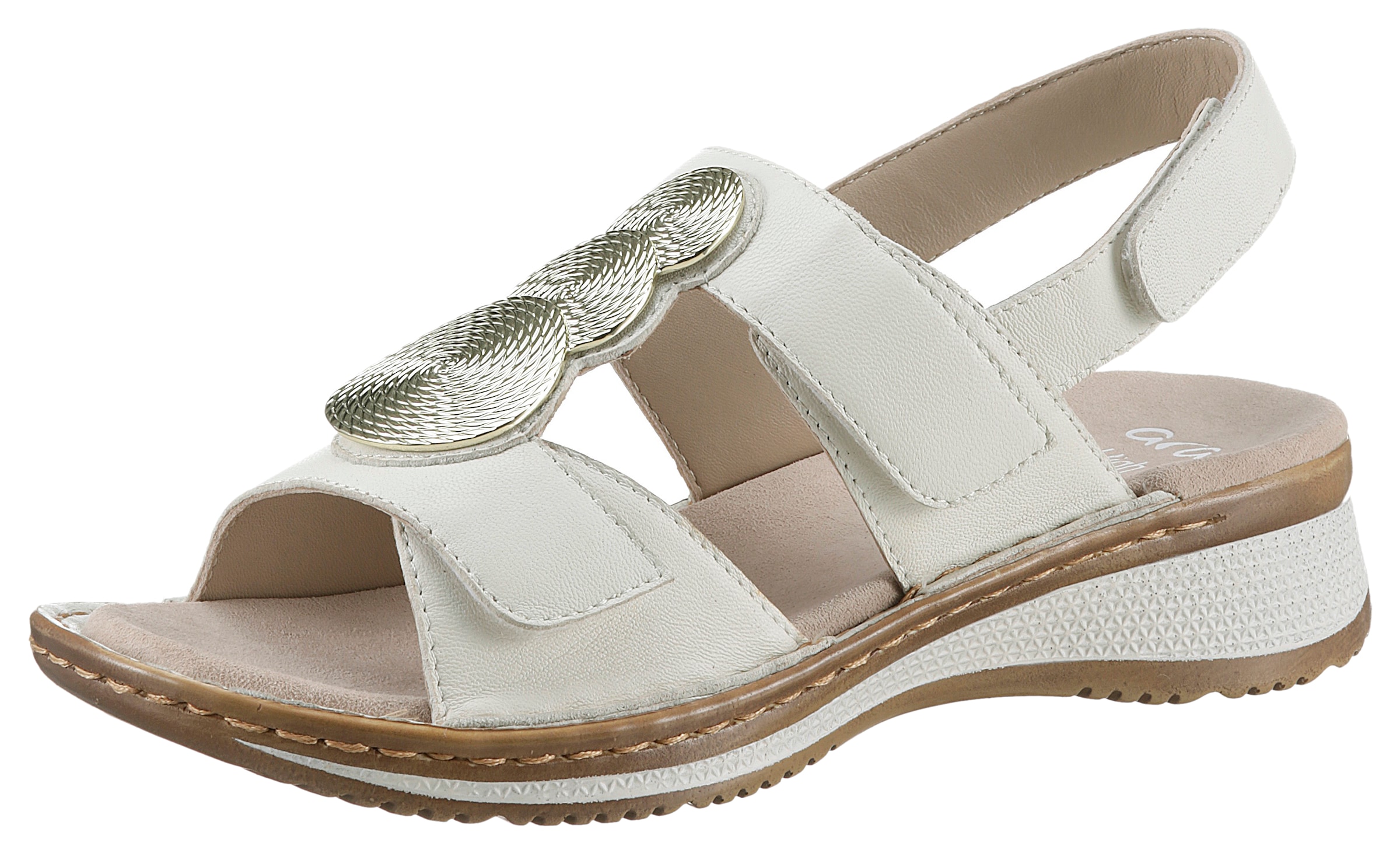 Ara Sandale "HAWAII", Sommerschuh, Sandalette, Keilabsatz, in Bequemweite G (= weit)