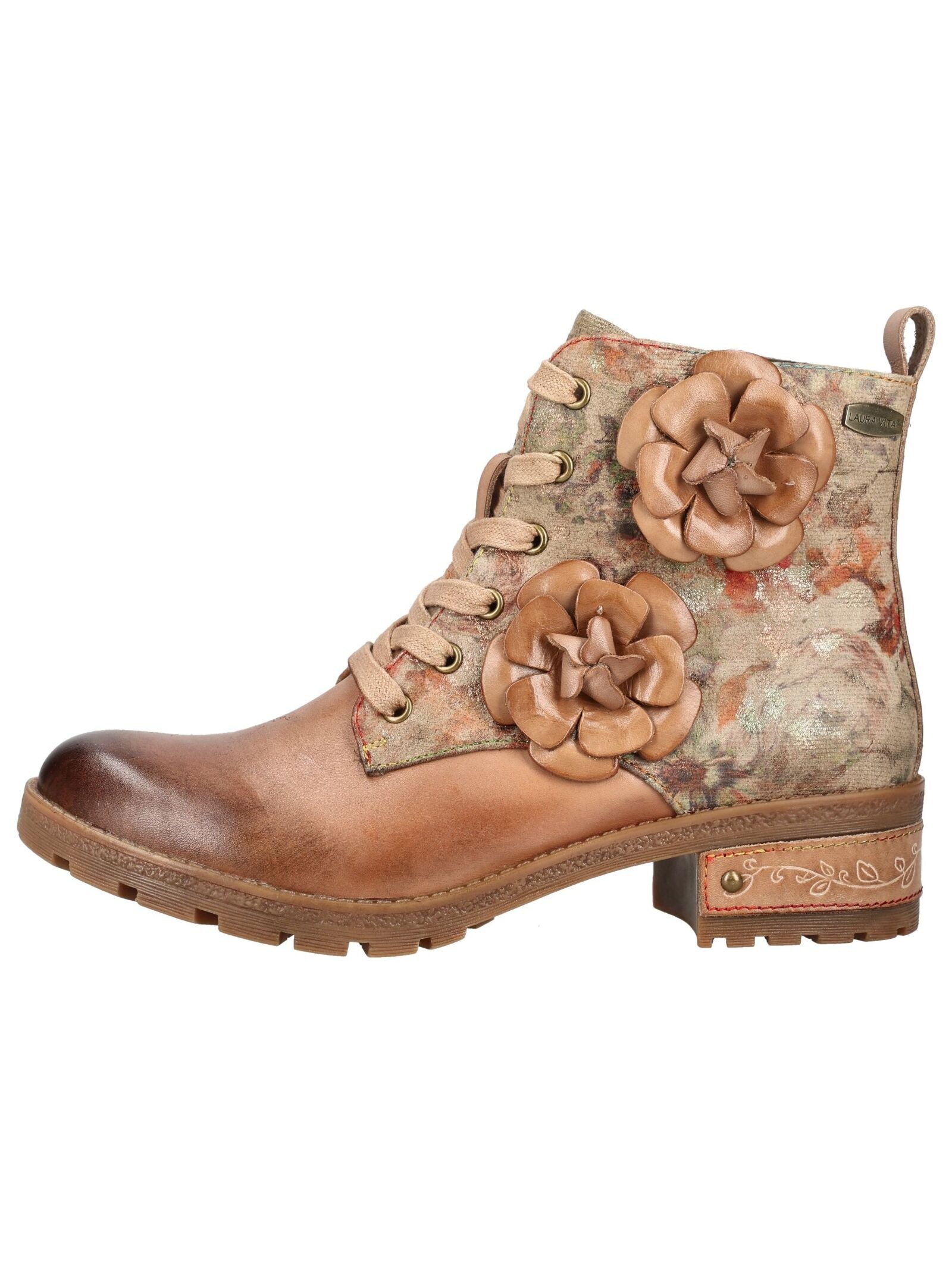 LAURA VITA Schnürstiefelette »LAURA VITA Stiefelette Leder/Textil«