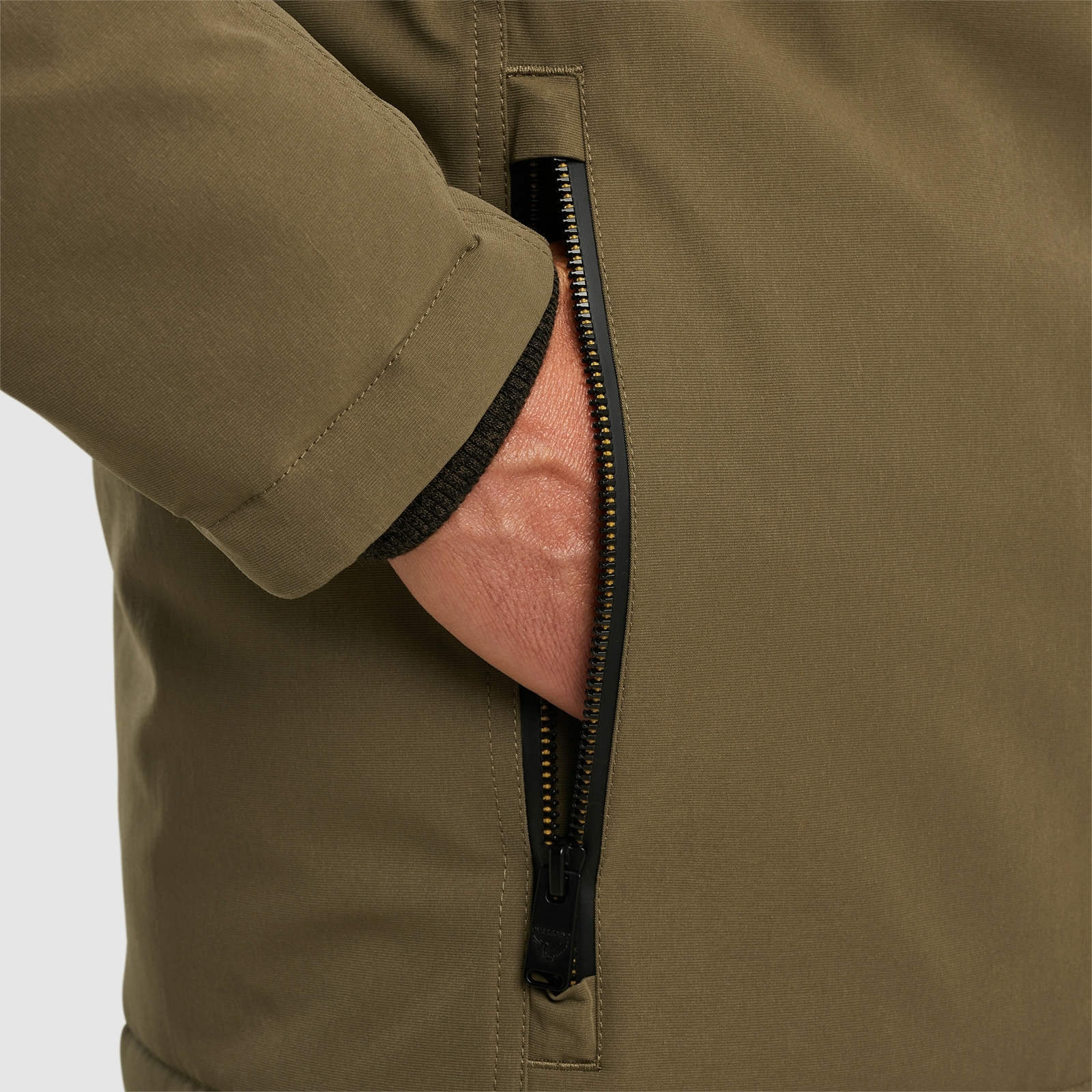 PME LEGEND Outdoorjacke »Semi long jacket STEARPACKER Ottoman«, mit Kapuze, mit Kapuze