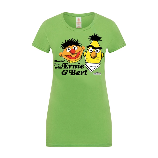 mit kaufen | Print »Sesamstraße BAUR LOGOSHIRT Bert«, – für T-Shirt lizenziertem & Ernie