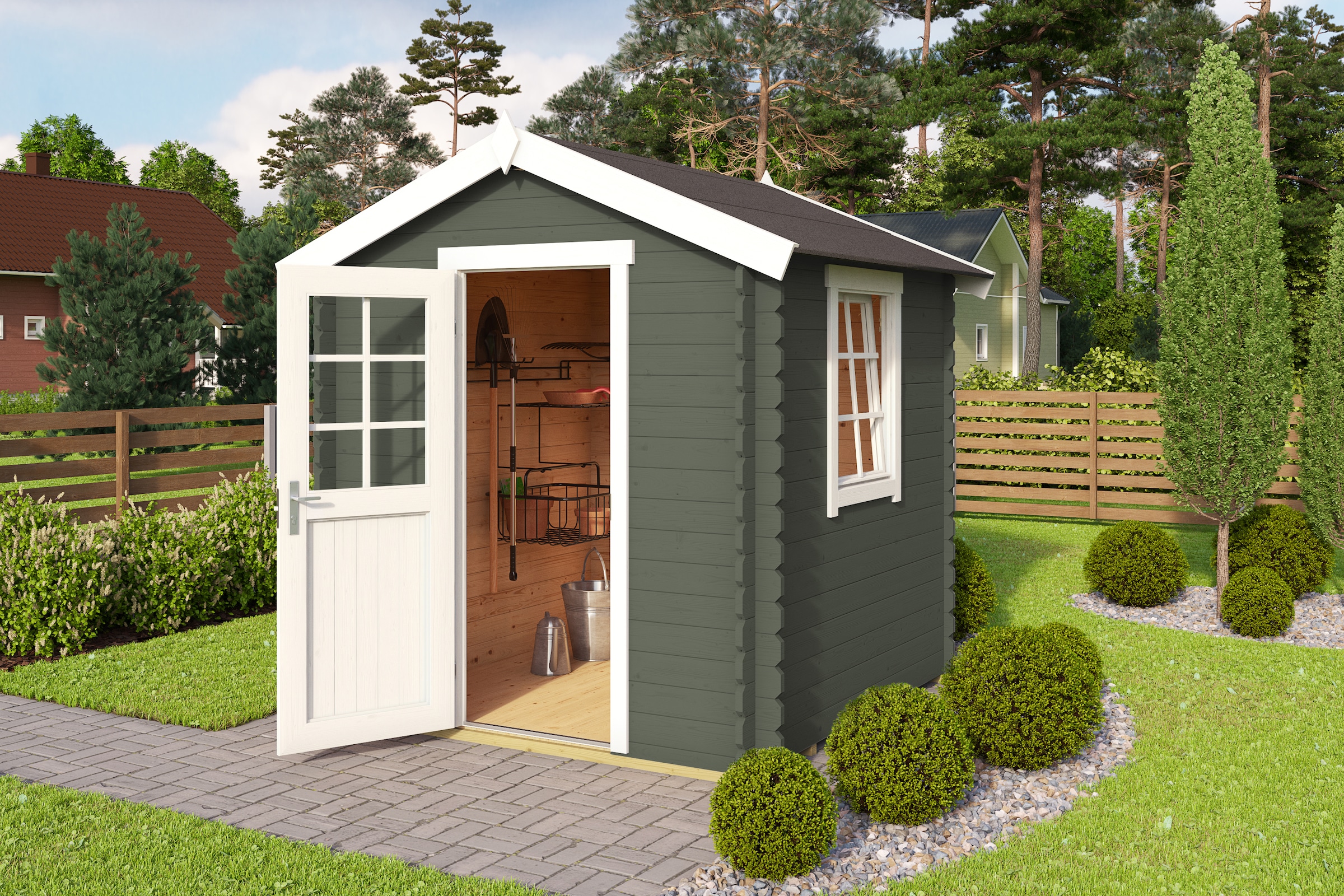 Nordic Holz Gartenhaus "Wels 1" günstig online kaufen