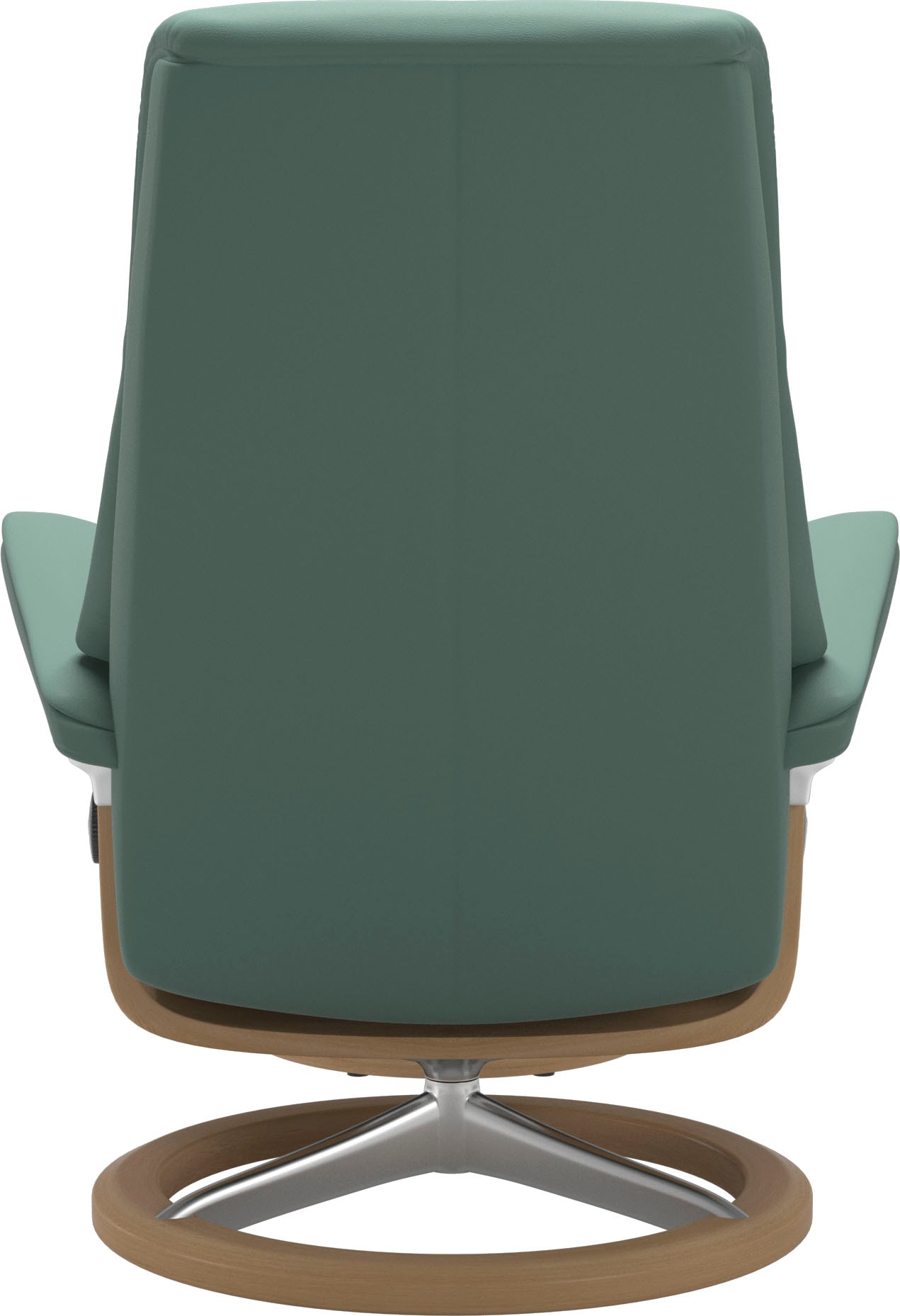 Stressless® Relaxsessel »View«, (Set, Relaxsessel mit Hocker), mit Signature Base, Größe M,Gestell Eiche