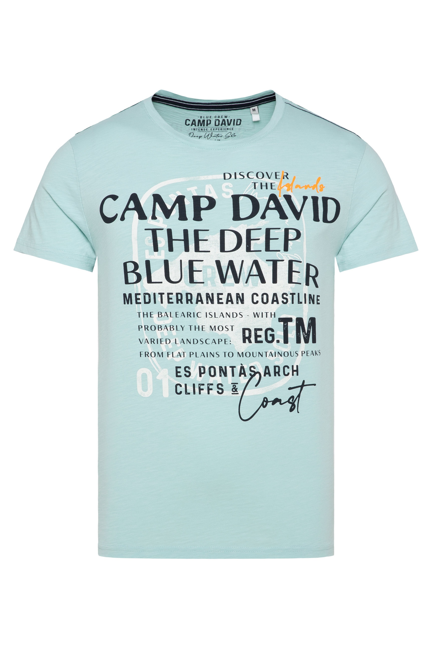 CAMP DAVID Rundhalsshirt, mit Necktape