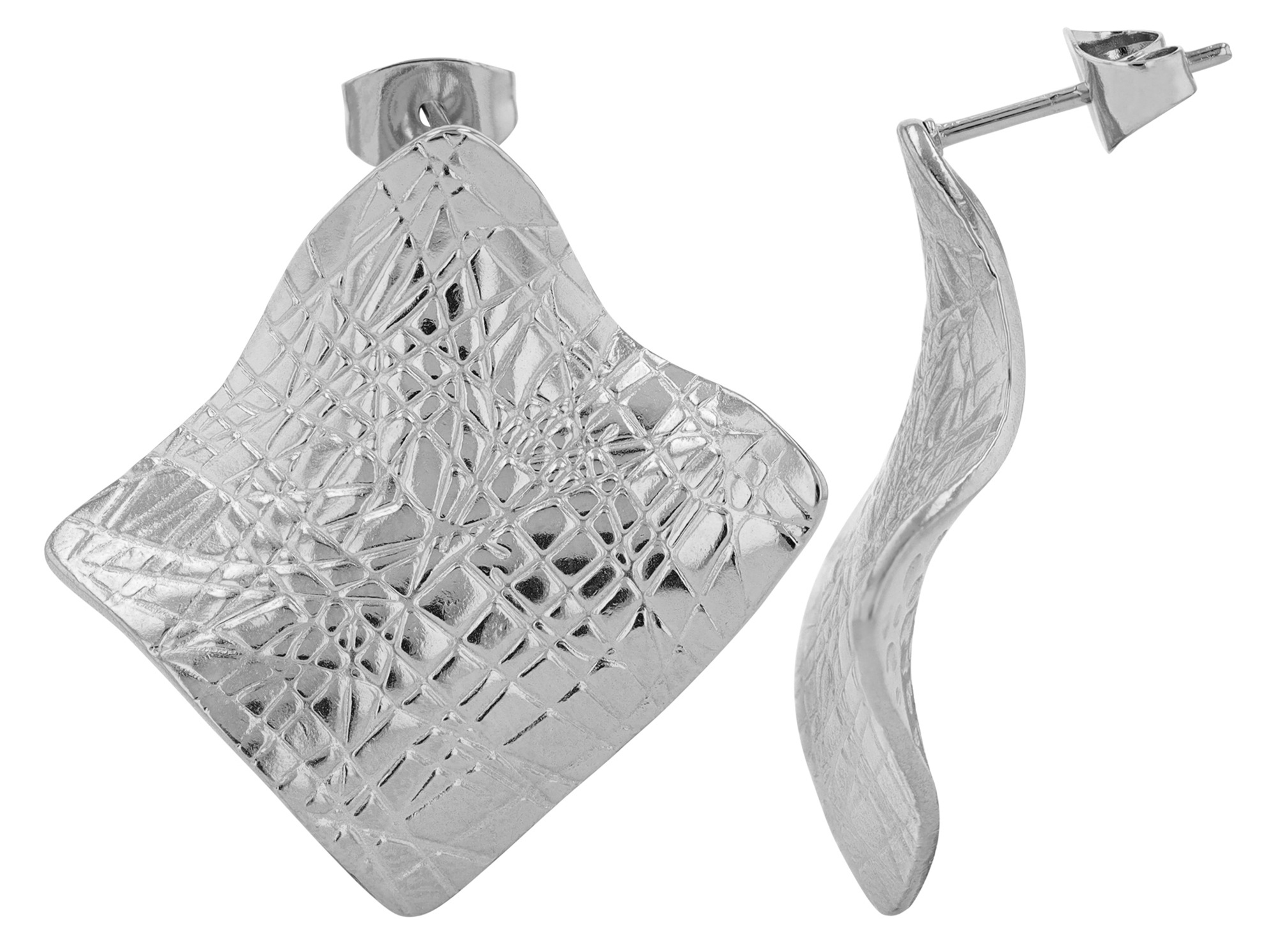 Paar Ohrhänger ADELIA´S "Damen Ohrringe – Ohrstecker aus Edelstahl", Damen, Gr. Damen, Edelstahl, silber, Ohrringe, Eine schöne Geschenkidee für jeden Anlass 8