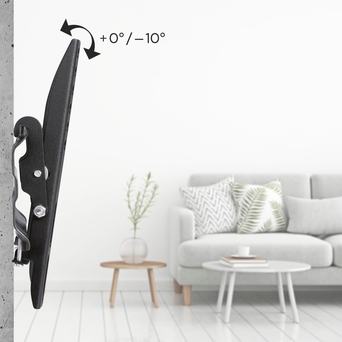 Hama TV-Wandhalterung »Wandhalterung (neigbar, 19"-48", VESA 200x200)«, bis 122 cm Zoll