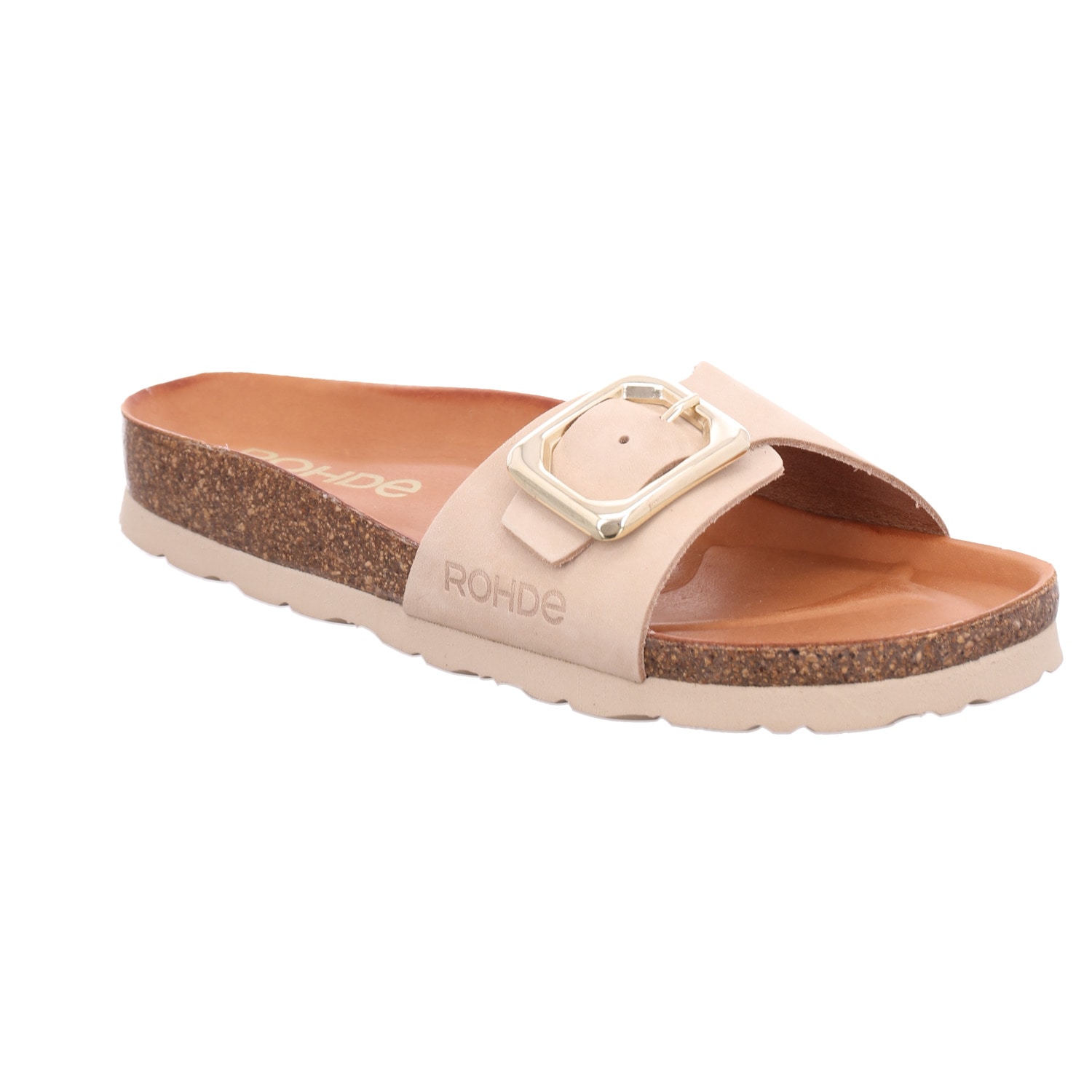 Rohde Pantolette "Alba" Sommerschuh, Schlappen mit Softfußbett und Keilabsatz