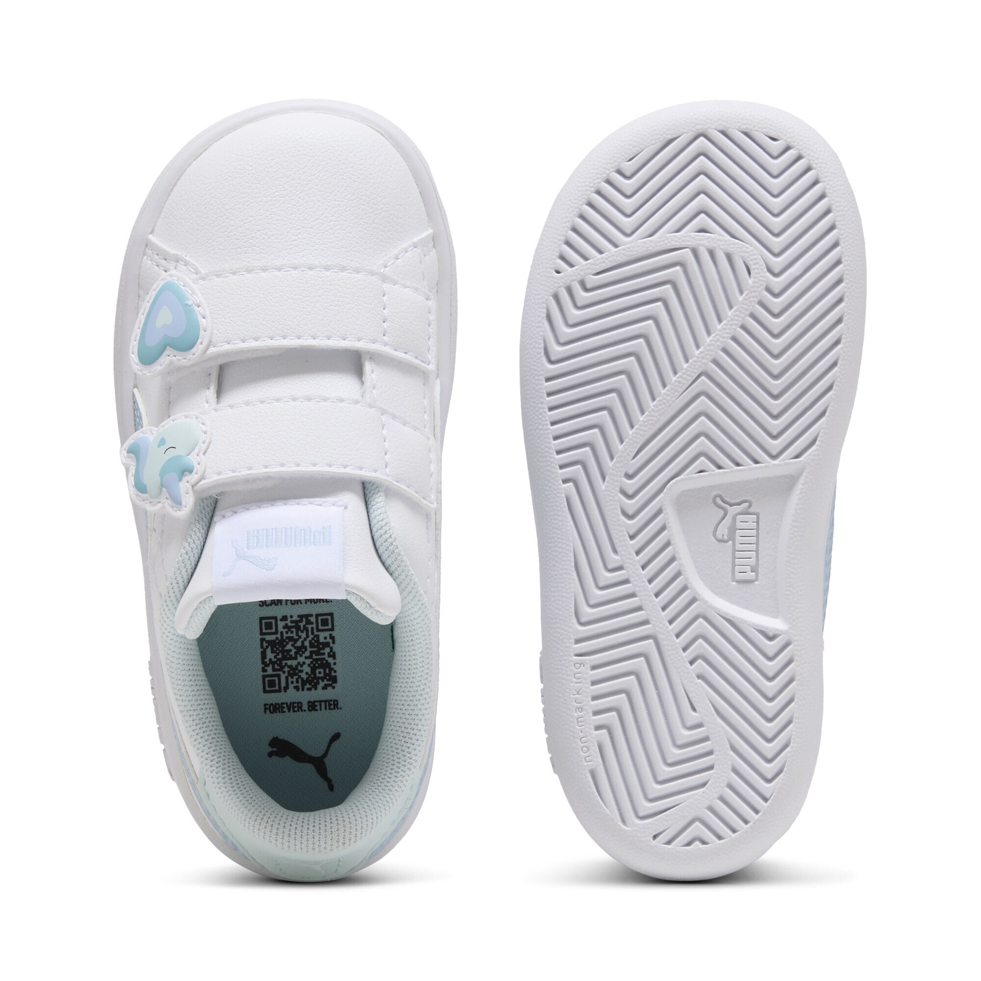 PUMA Sneaker »Smash 3.0 Badges Sneakers Mädchen«