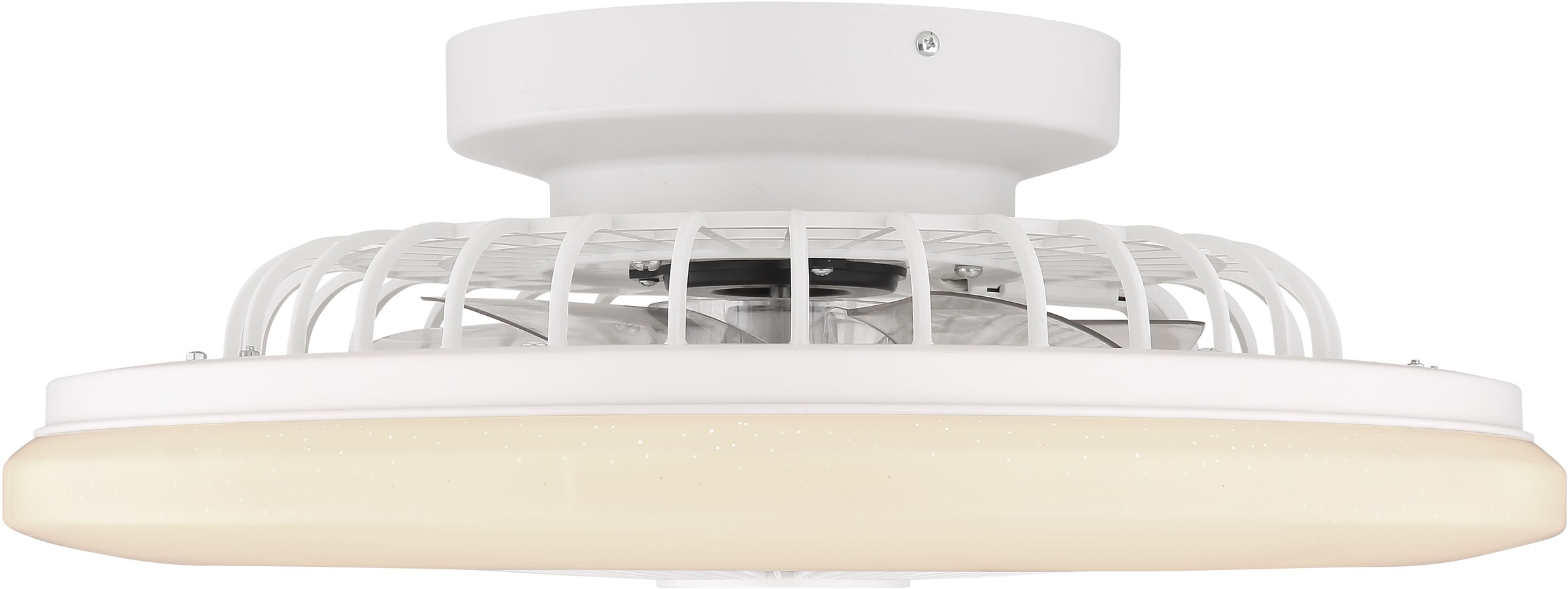 GLOBO LIGHTING Deckenleuchte »TRAVO« LED-Modul 1 Stk. Ventilator/ Küche / Wohnbereich / Schlafzimmer /schwarz / Flügel innen