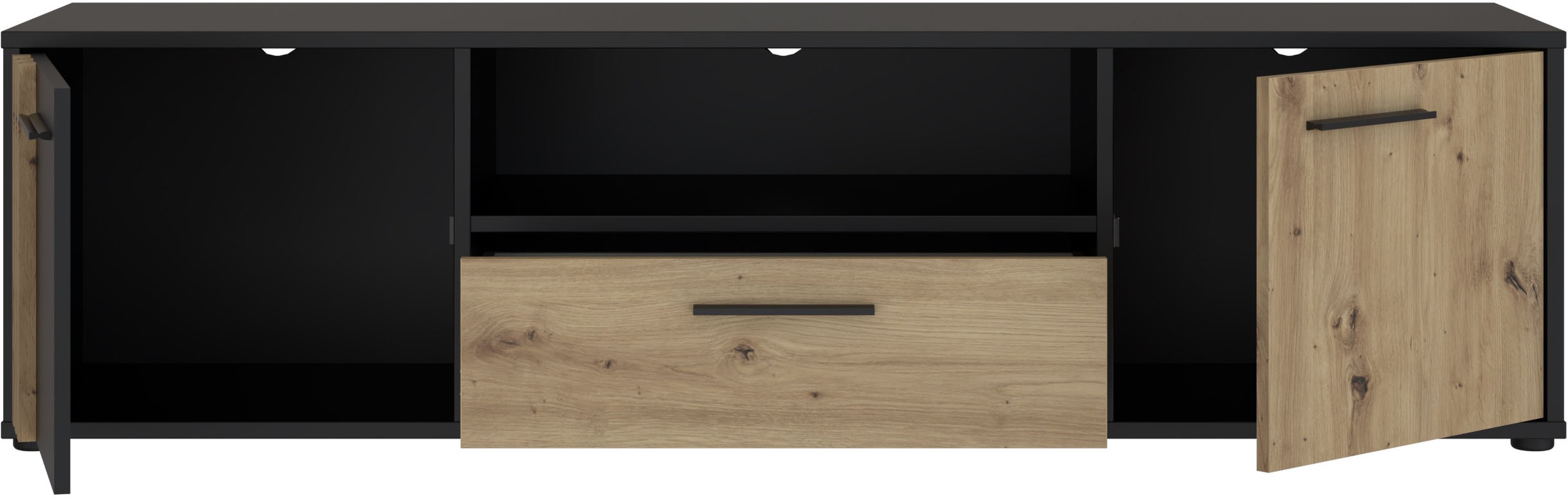 Thumbnail - FORTE Lowboard "Cardigan TV-Board, TV-Schrank" TV-Board, 2 farbig, Stauraum Kabelführung