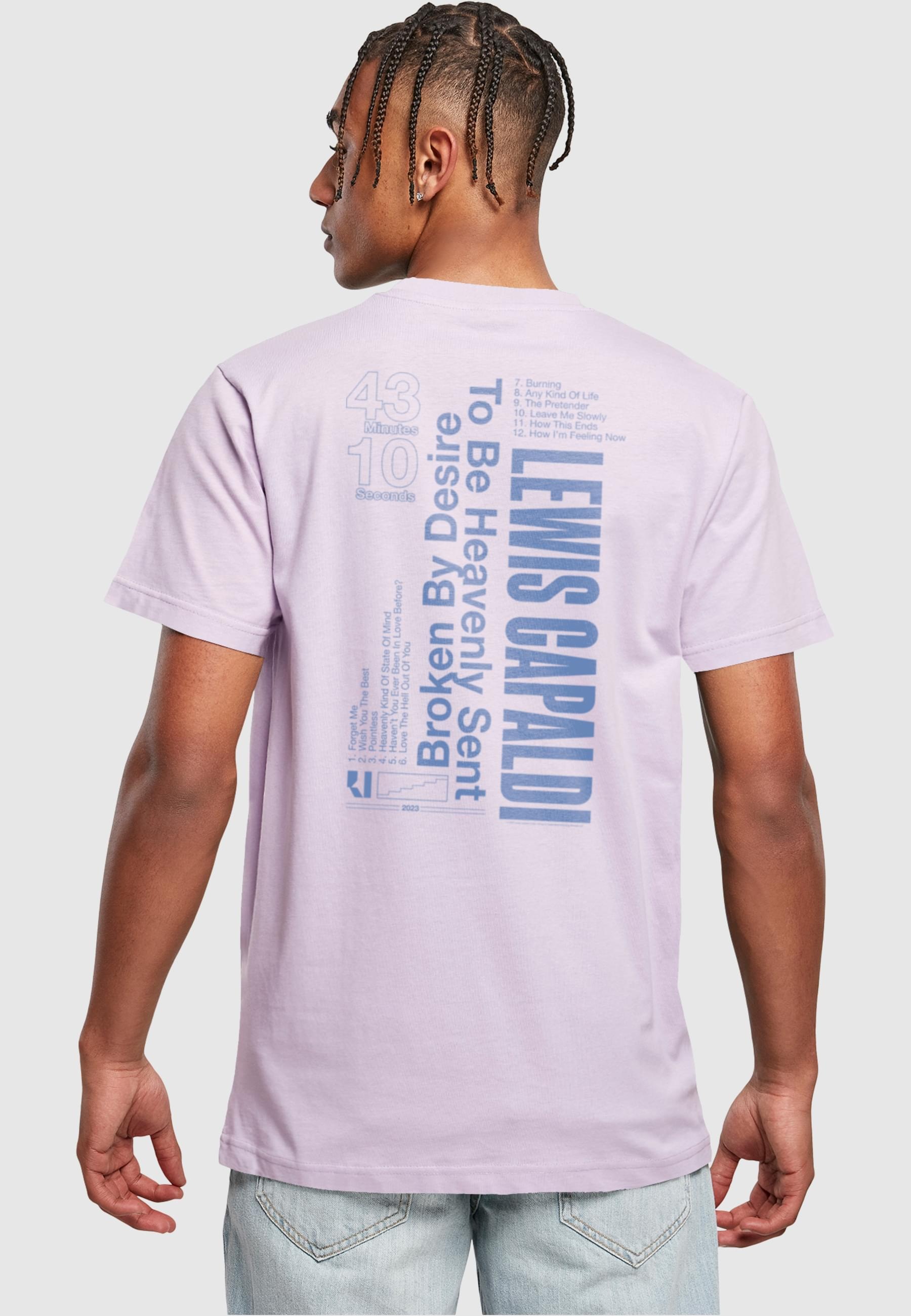 Merchcode T-Shirt »Merchcode Herren Lewis Capaldi - Tour grabsheet 3 T-Shirt« 1 Stk. tlg.